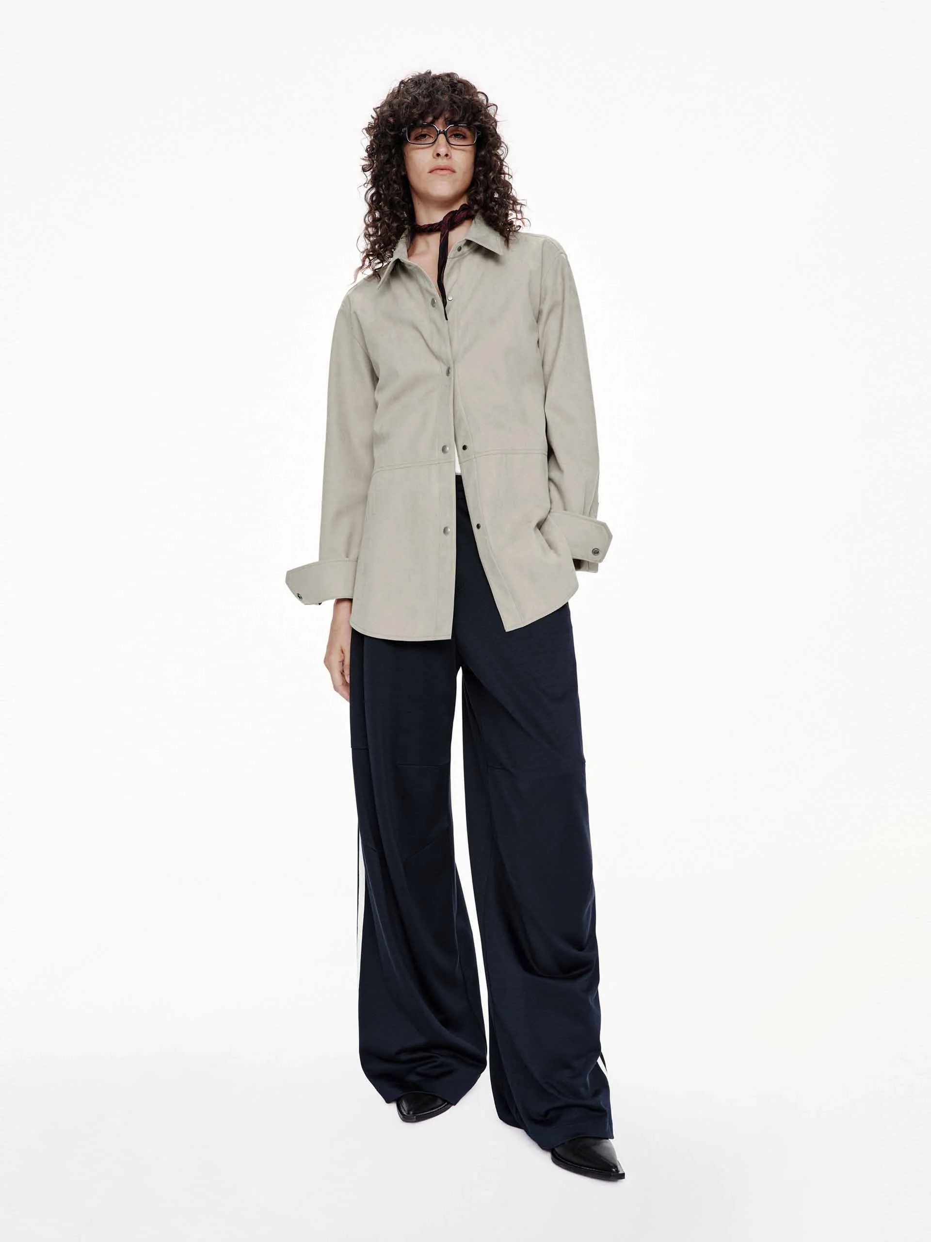 Faux Leather Button Jacket sold by Mo&Co product image thumbnail 2