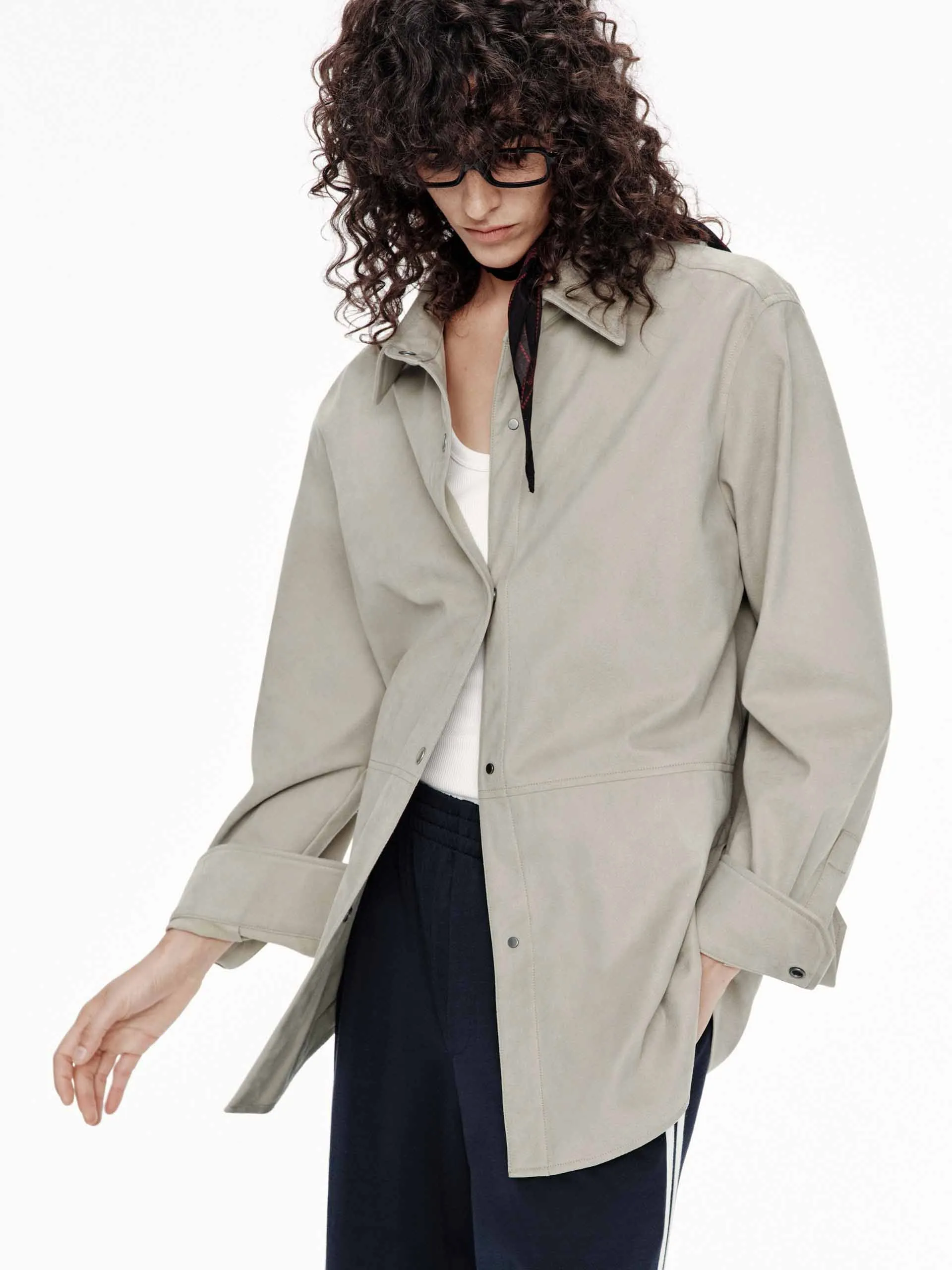 Faux Leather Button Jacket sold by Mo&Co product image thumbnail 3