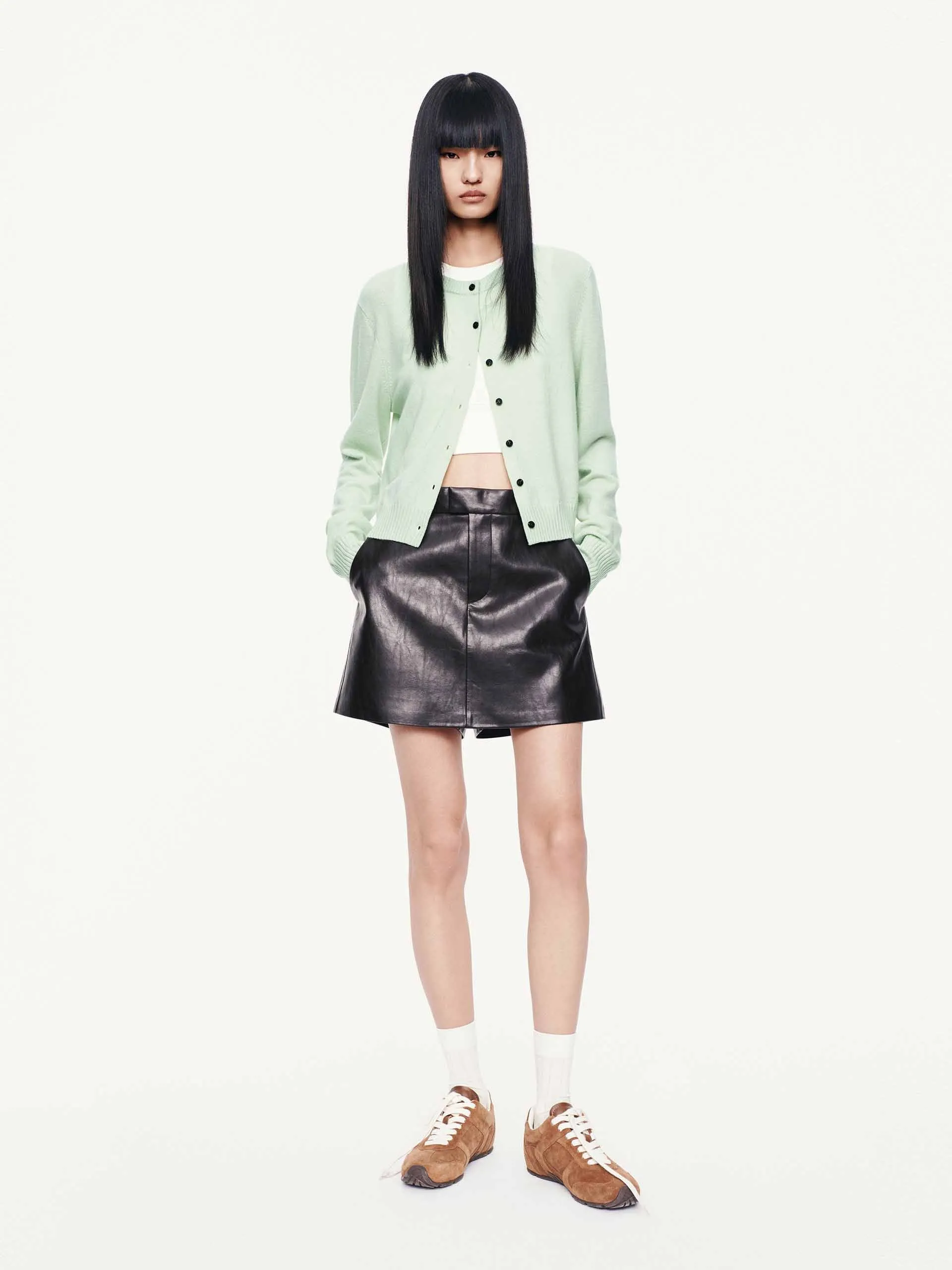 Cropped Button Closure Cardigan sold by Mo&Co product image thumbnail 2