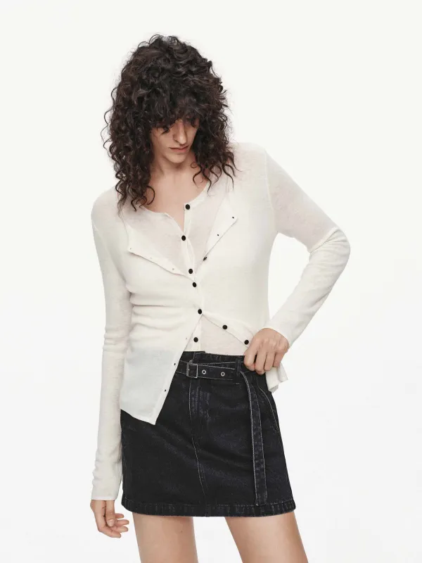 Two-piece Set Wool Cardigan sold by Mo&Co