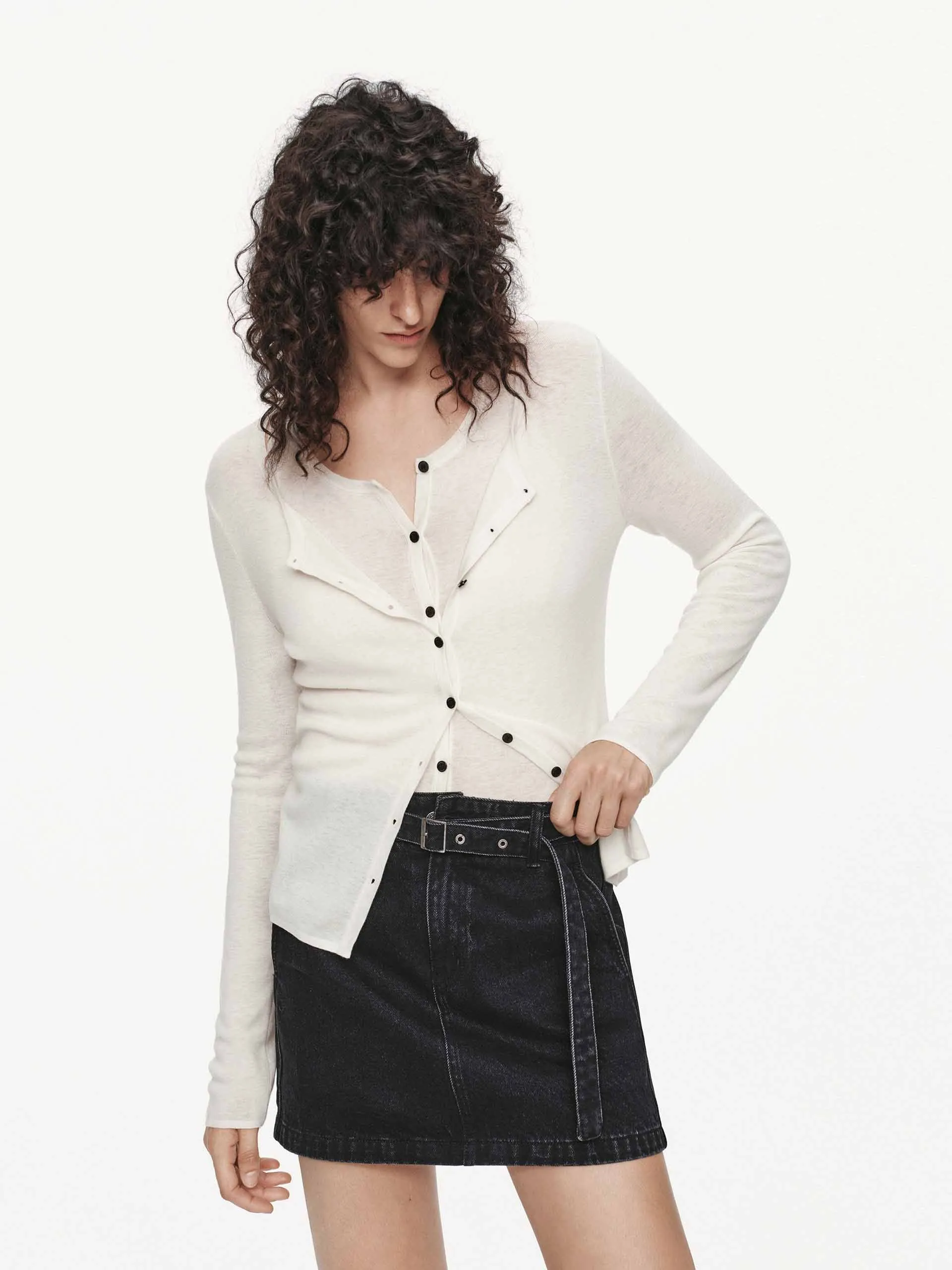 Two-piece Set Wool Cardigan sold by Mo&Co