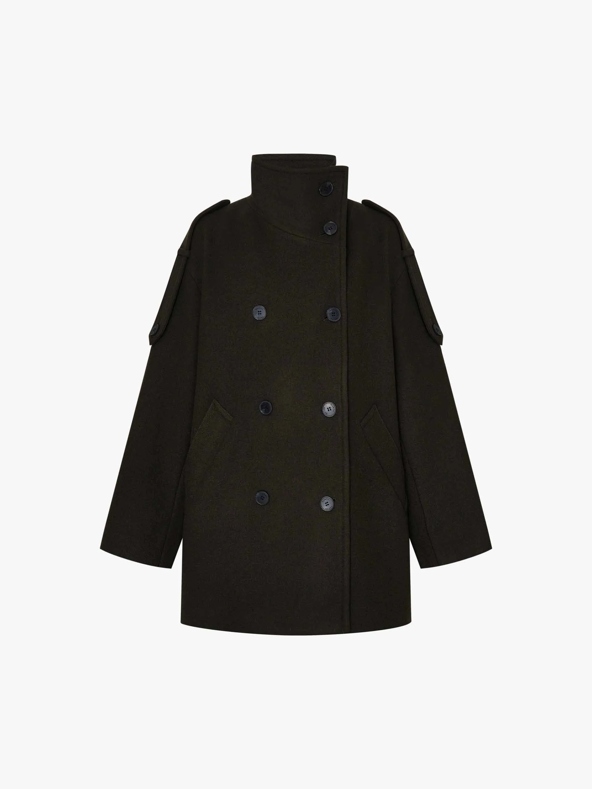 Double Breasted Wool Blend Coat sold by Mo&Co product image thumbnail 5