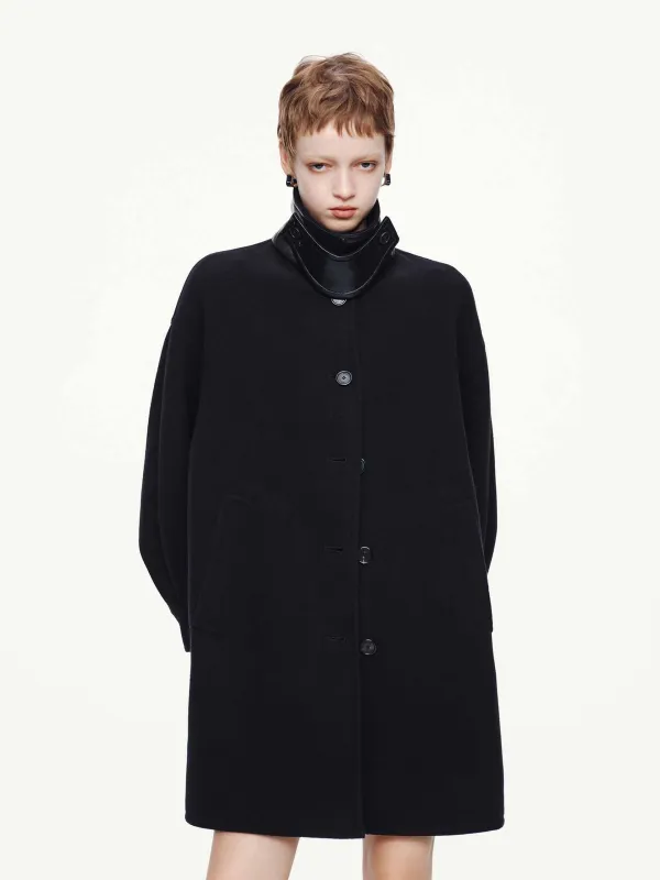 Removable Collar Wool Coat sold by Mo&Co