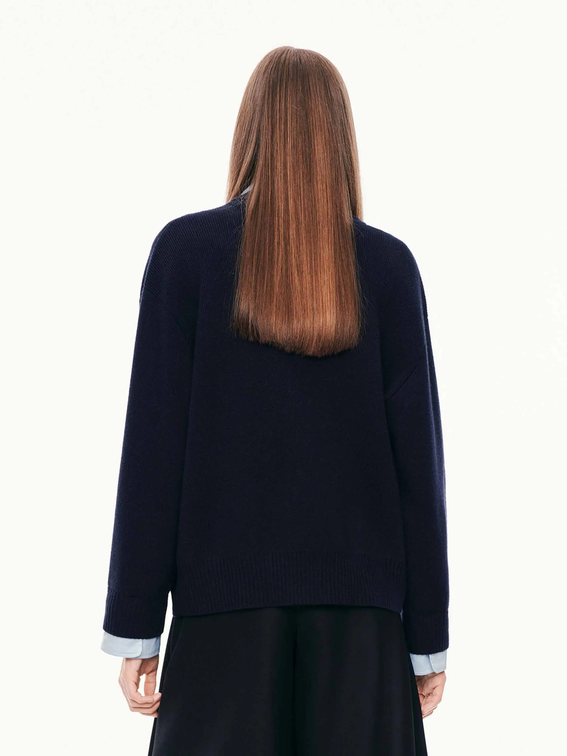 Layered Trim Knit Cardigan sold by Mo&Co product image thumbnail 4