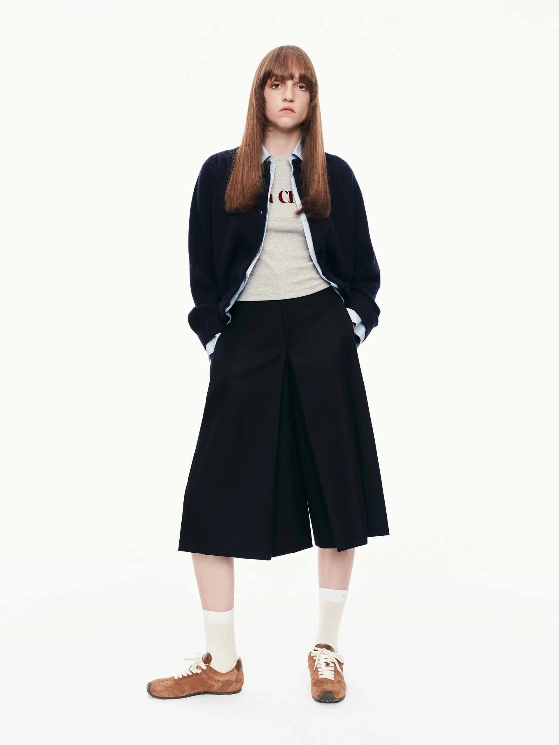 Layered Trim Knit Cardigan sold by Mo&Co product image thumbnail 2