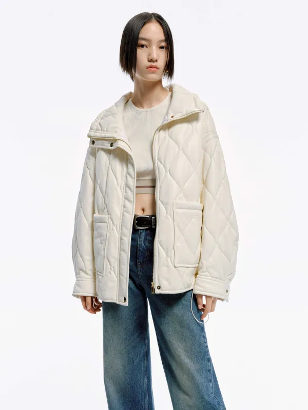 PU Leather Pocket Jacket sold by Mo&Co