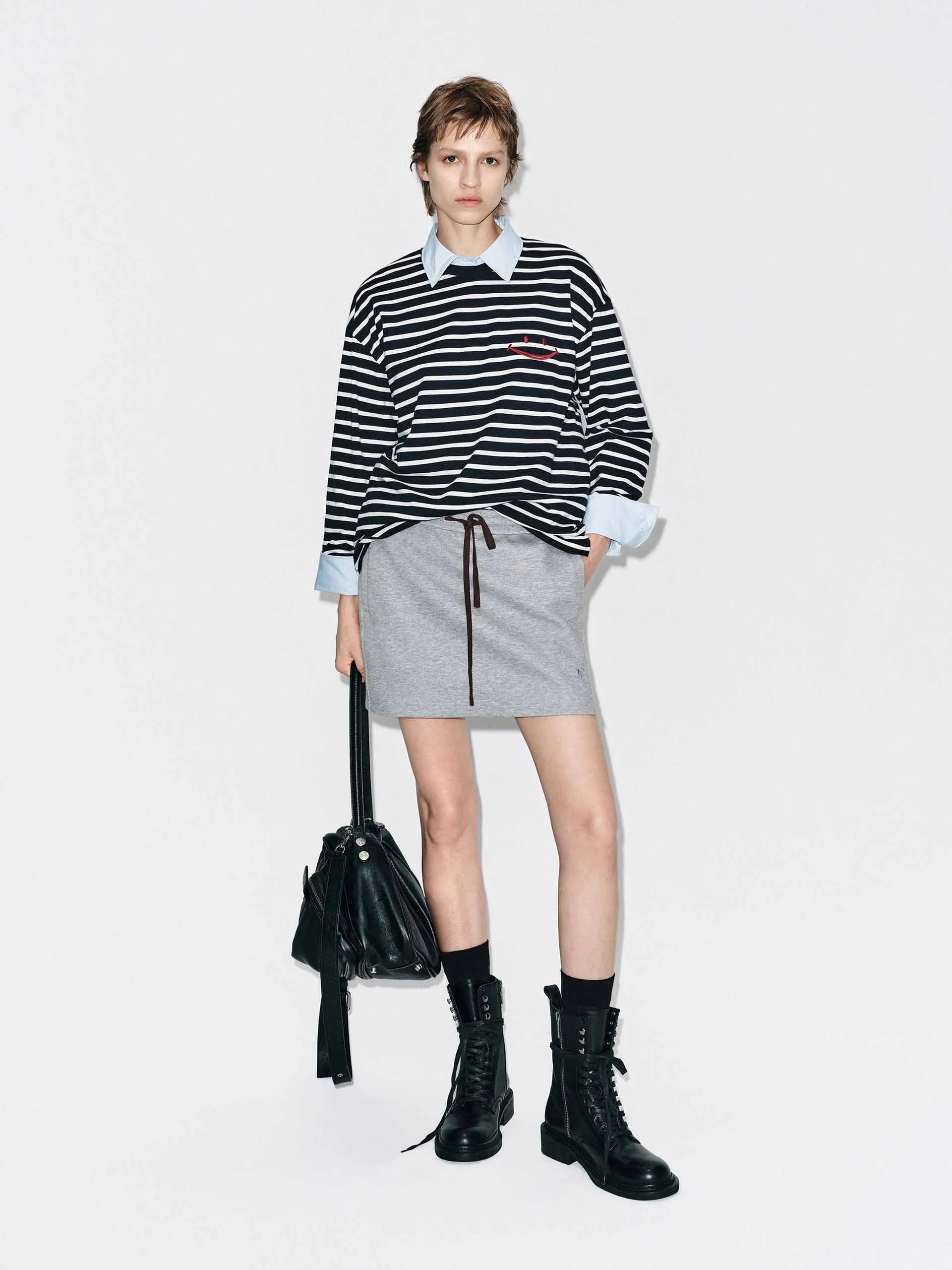 Striped Pattern Cotton T-shirt sold by Mo&Co product image thumbnail 2