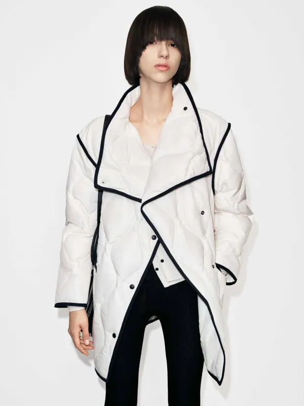 Contrast Trim Down Jacket sold by Mo&Co