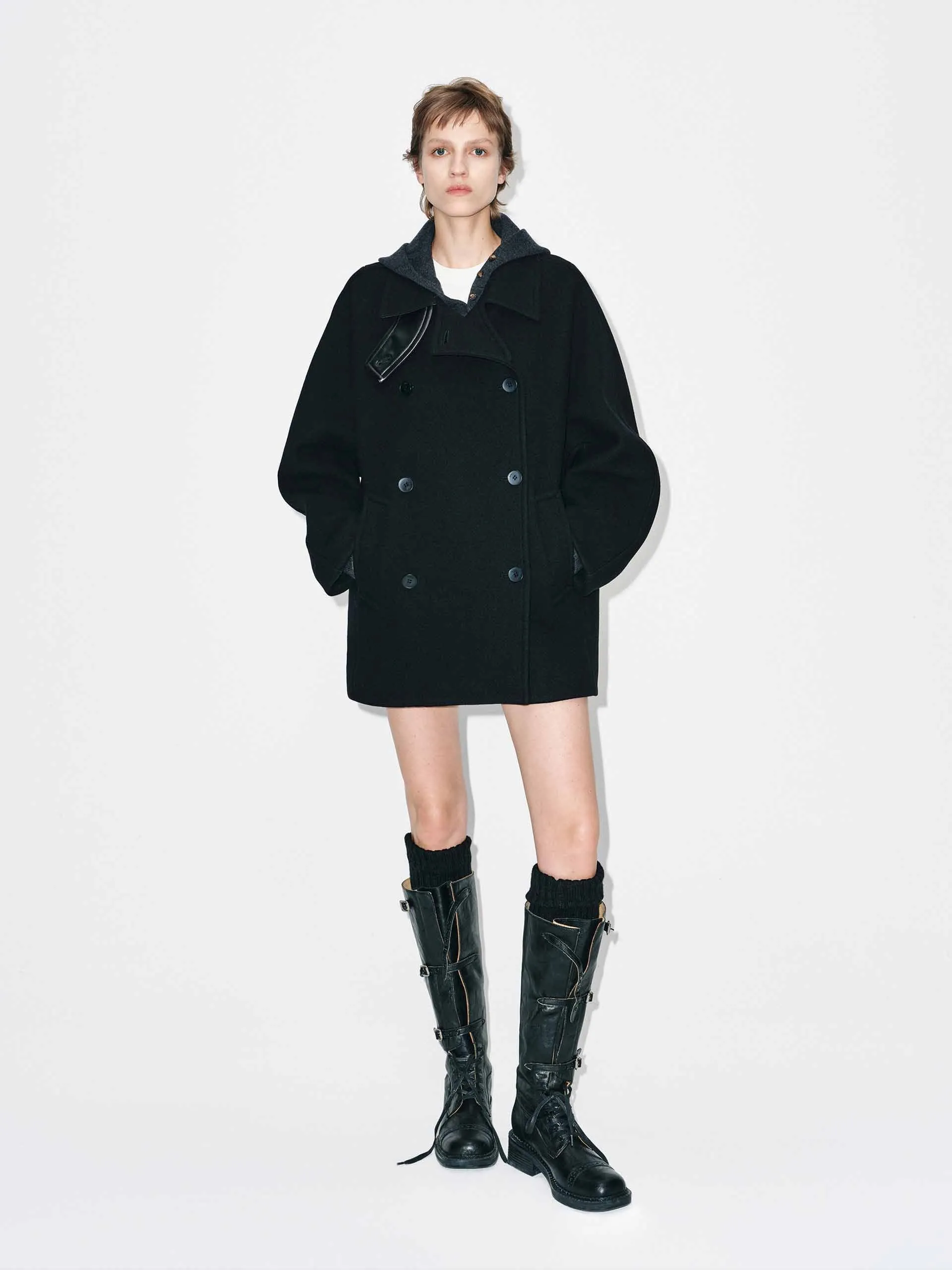 Double Breasted Wool Coat sold by Mo&Co product image thumbnail 2