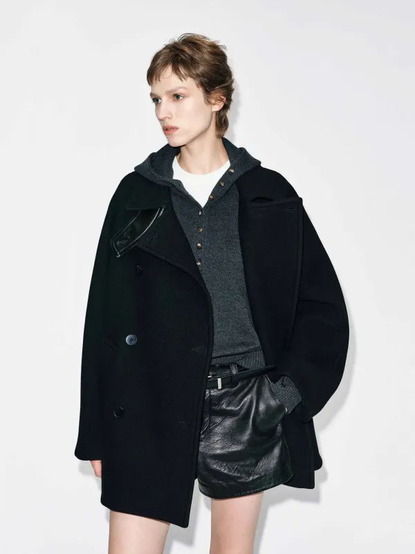 Double Breasted Wool Coat sold by Mo&Co