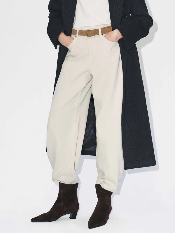 Straight Cut White Jeans sold by Mo&Co