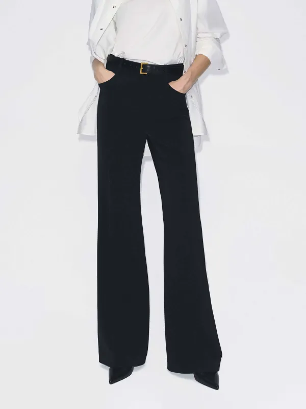 Pressed Creases Flared Trousers sold by Mo&Co