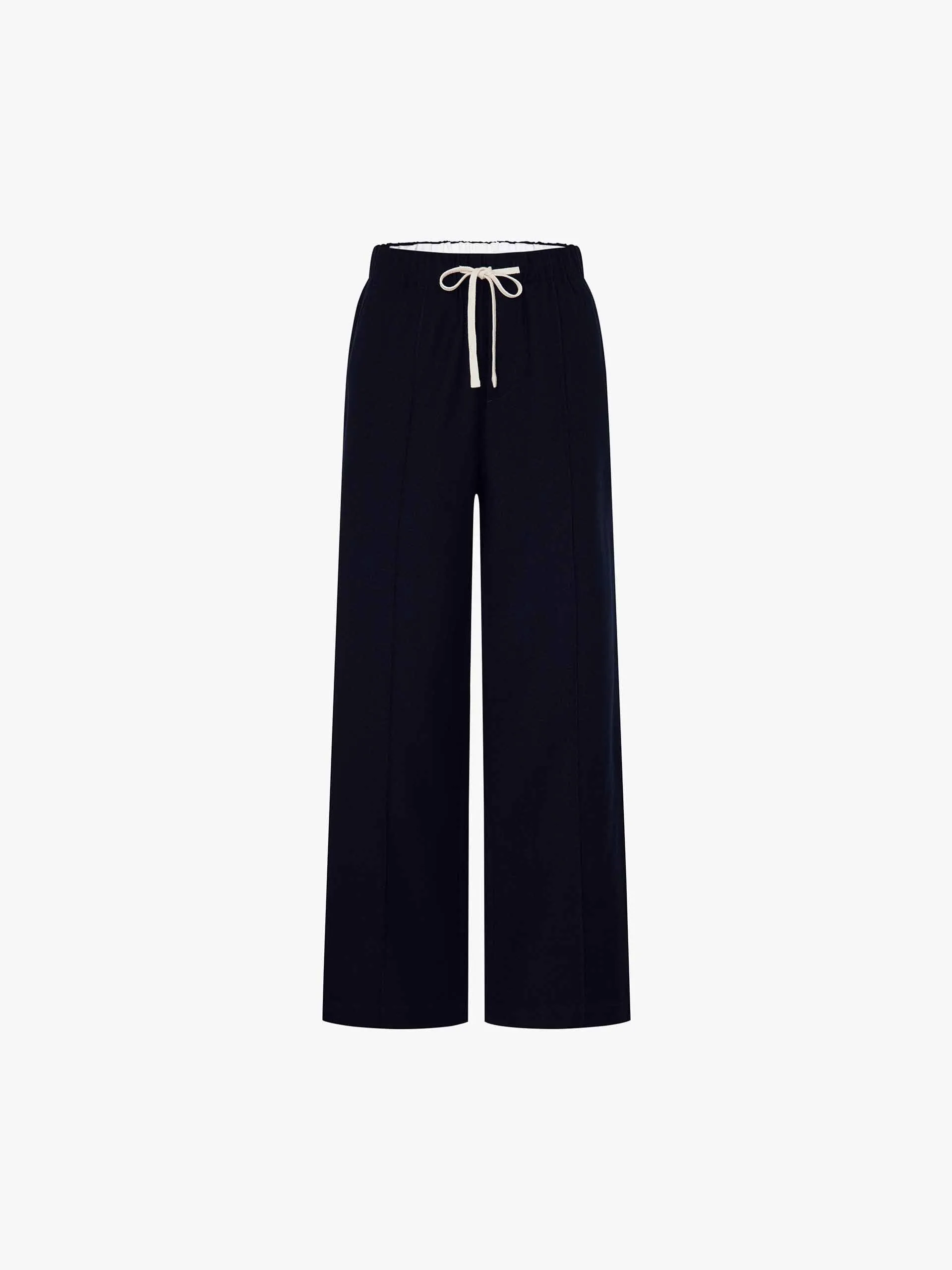 Contrast Drawstring Wool Trousers sold by Mo&Co product image thumbnail 5