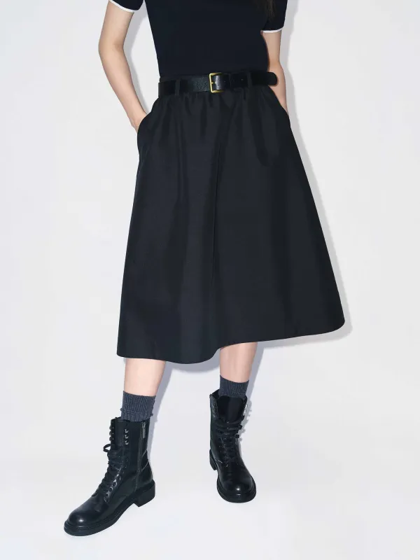 Included Belt A-line Skirt sold by Mo&Co