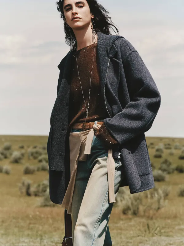 Wool Blend Hooded Coat sold by Mo&Co