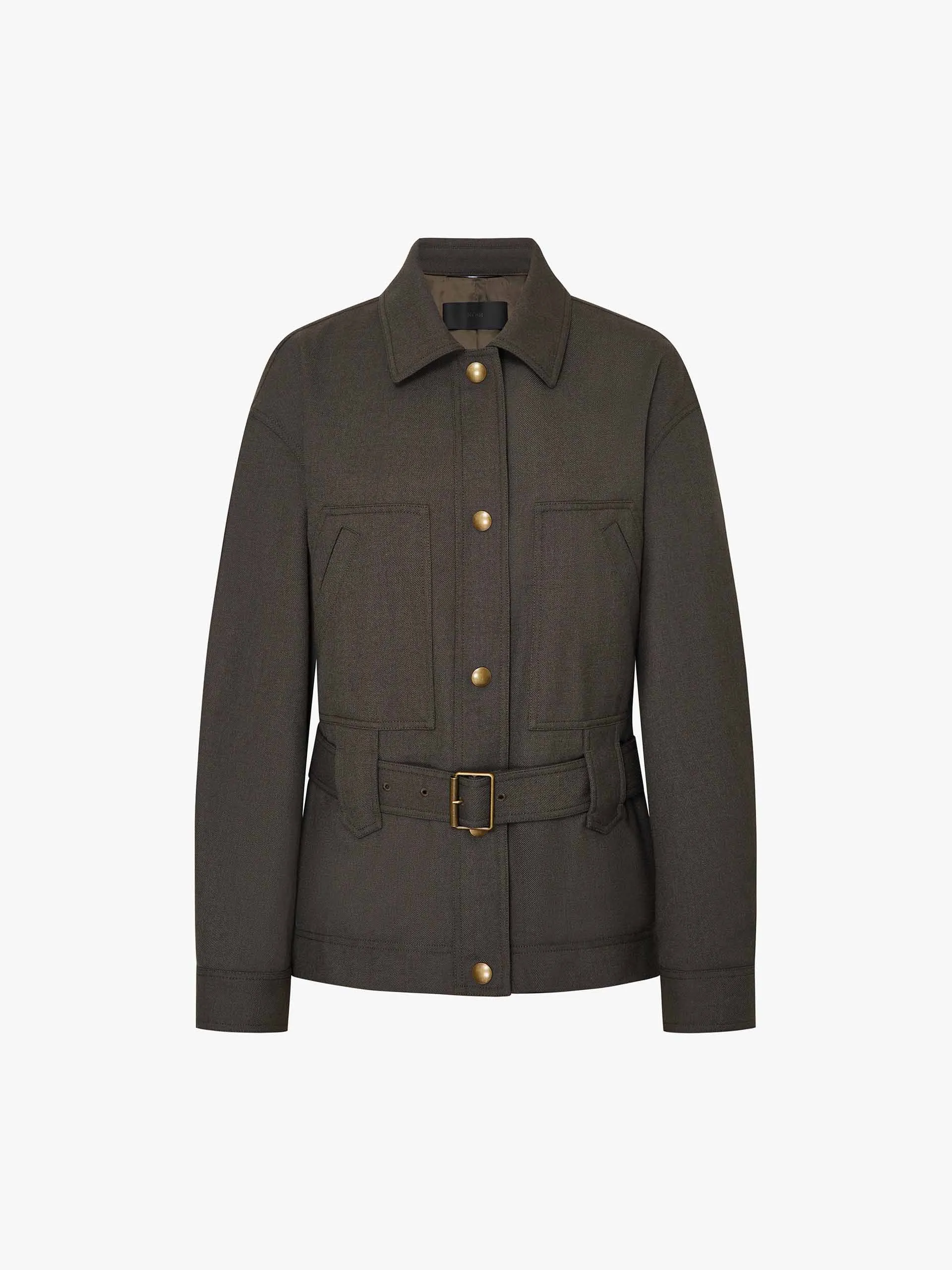 With Belt Wool Jacket sold by Mo&Co product image thumbnail 5