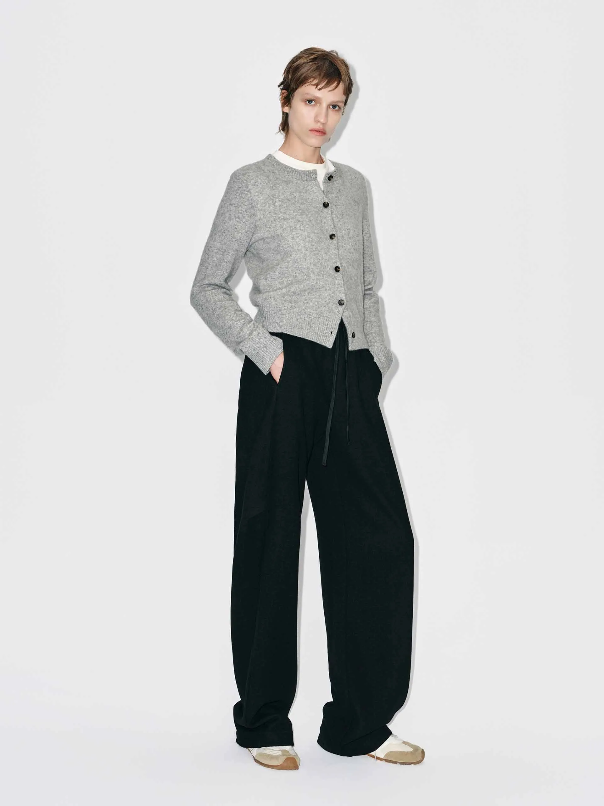 Cropped Round Neck Cardigan sold by Mo&Co product image thumbnail 2