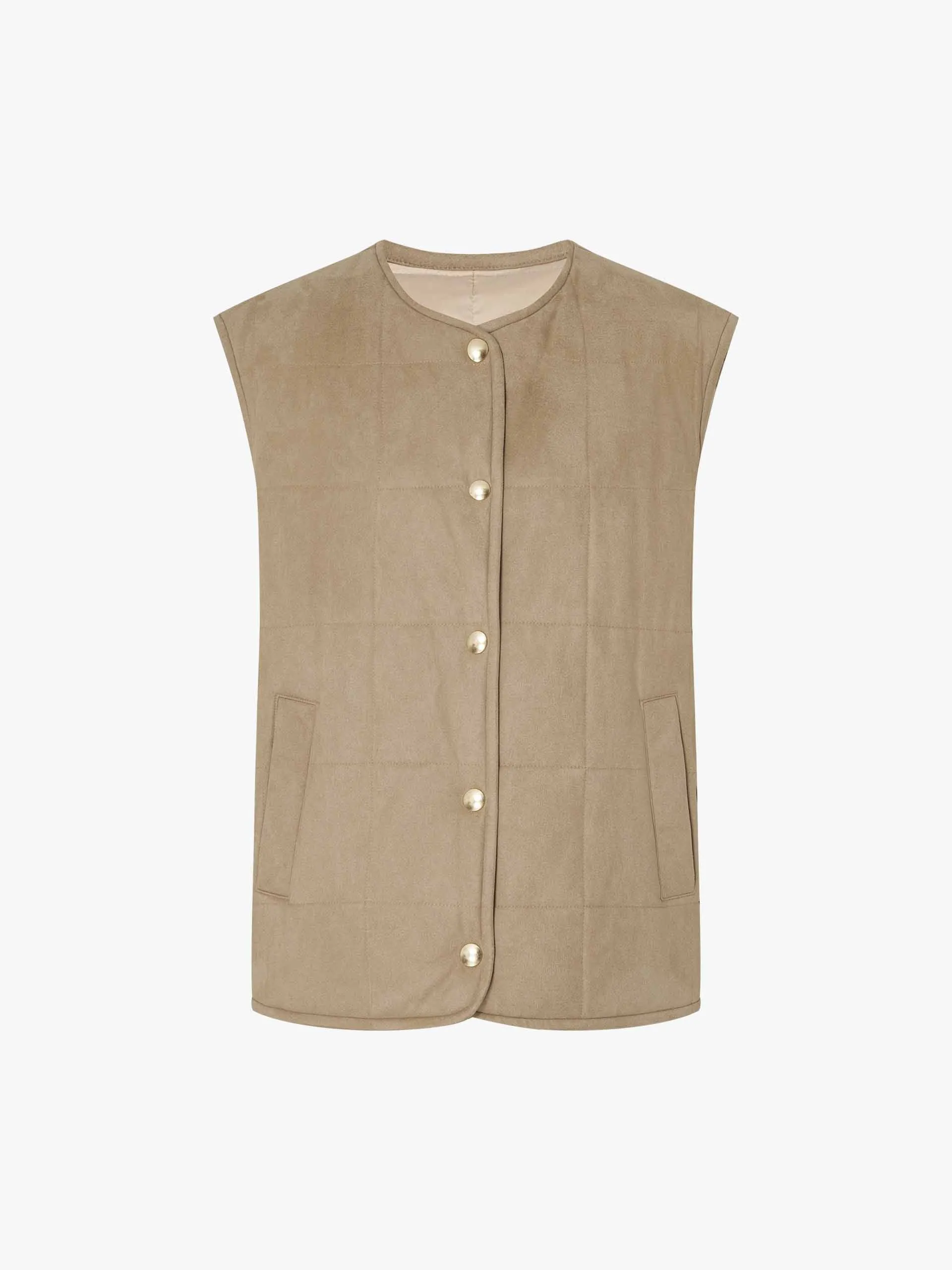 Reversible Sleeveless Down Jacket sold by Mo&Co product image thumbnail 5