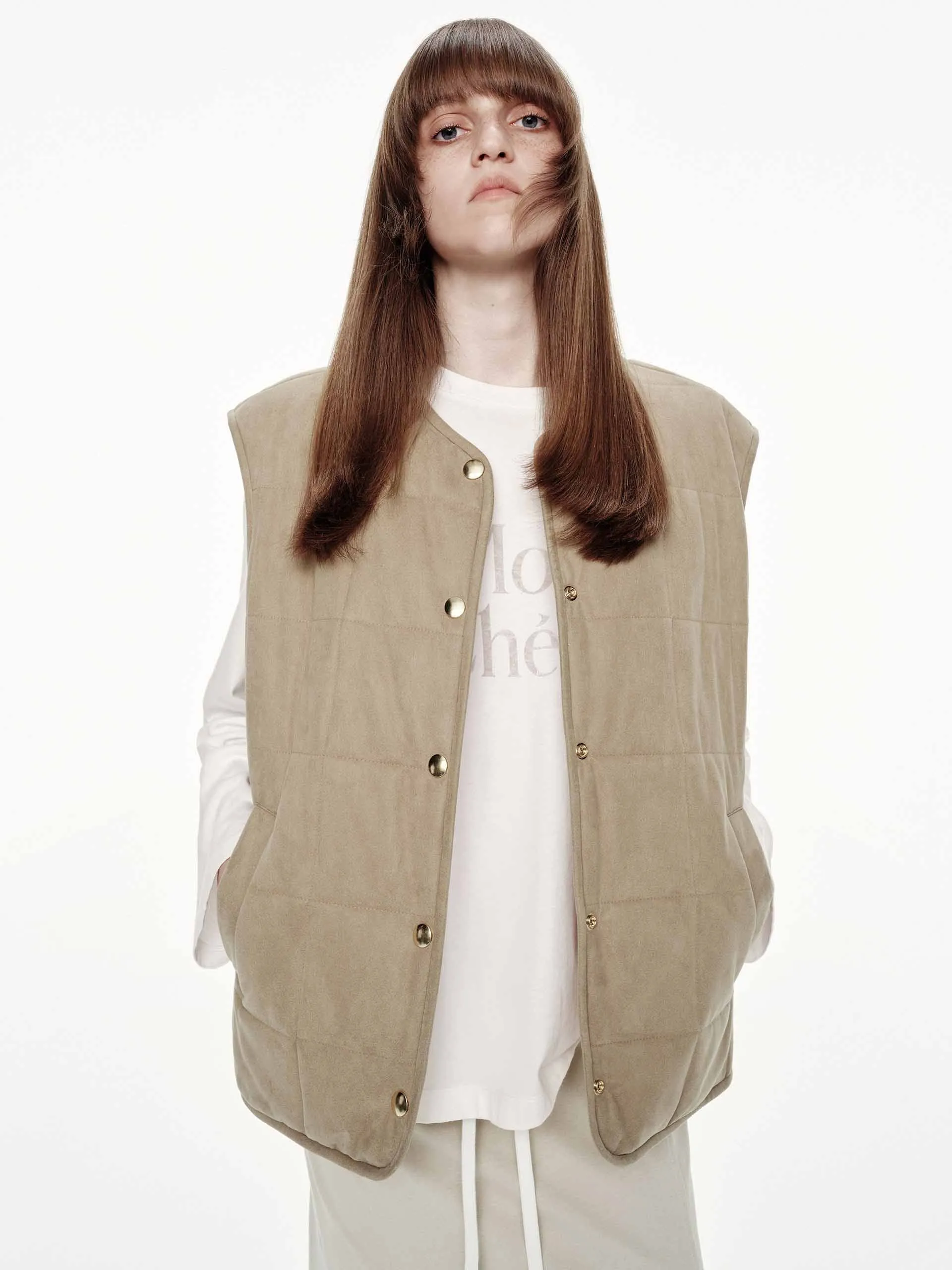 Reversible Sleeveless Down Jacket sold by Mo&Co