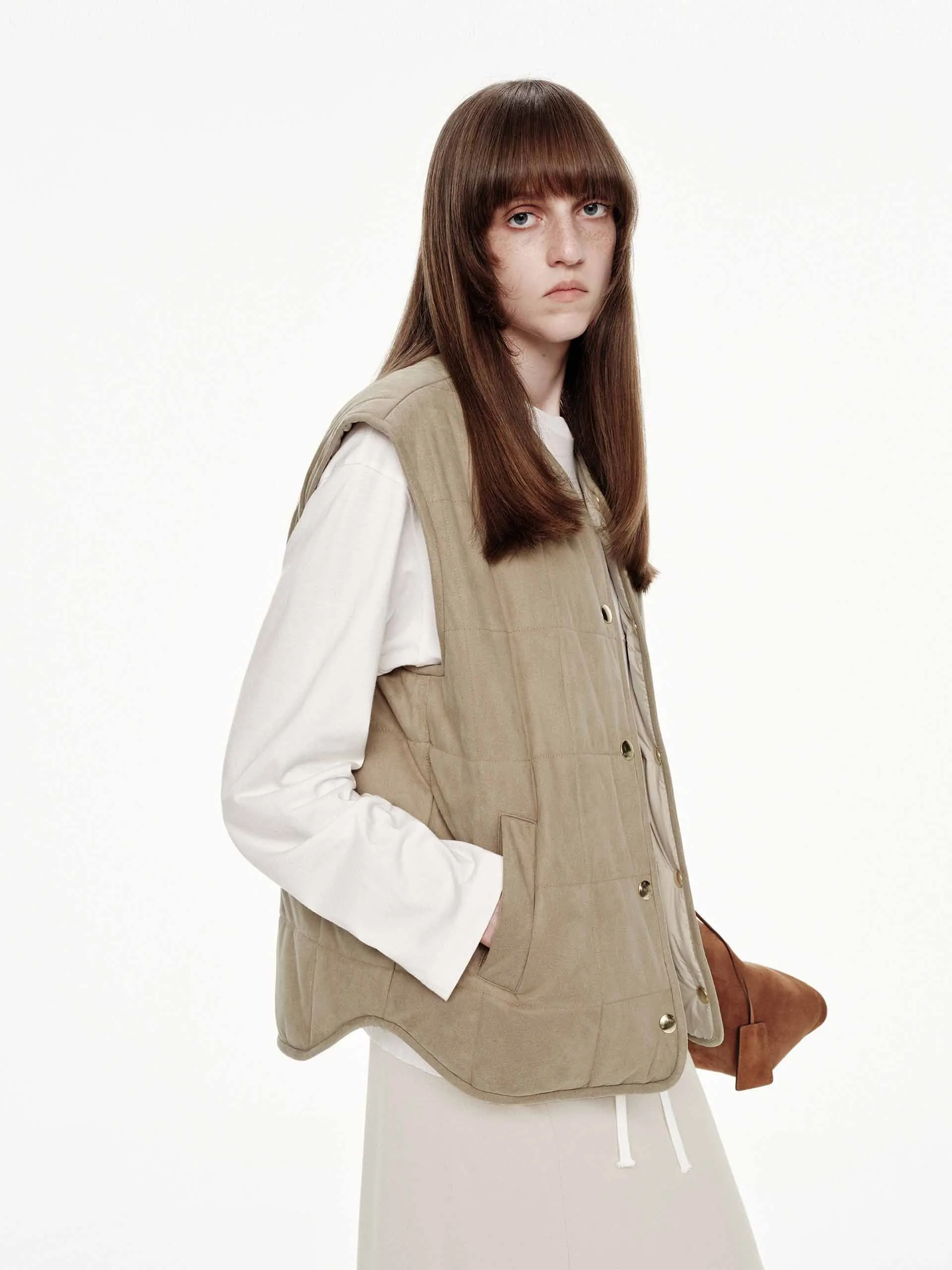Reversible Sleeveless Down Jacket sold by Mo&Co product image thumbnail 3