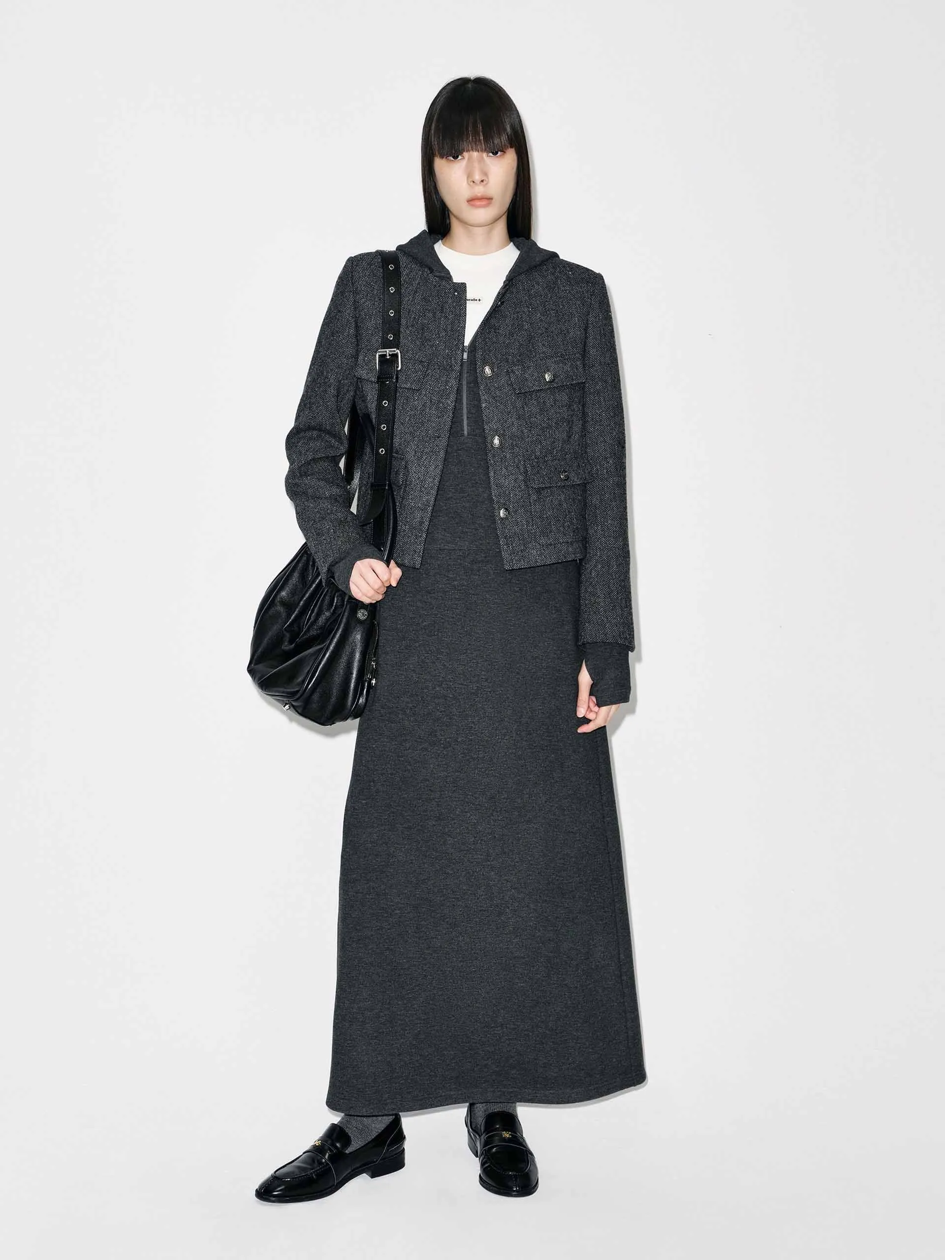 Cropped Fit Wool Coat sold by Mo&Co product image thumbnail 2