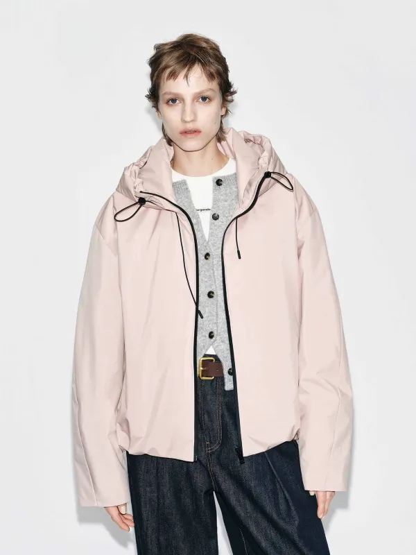 Drawstring Hooded Down Jacket sold by Mo&Co