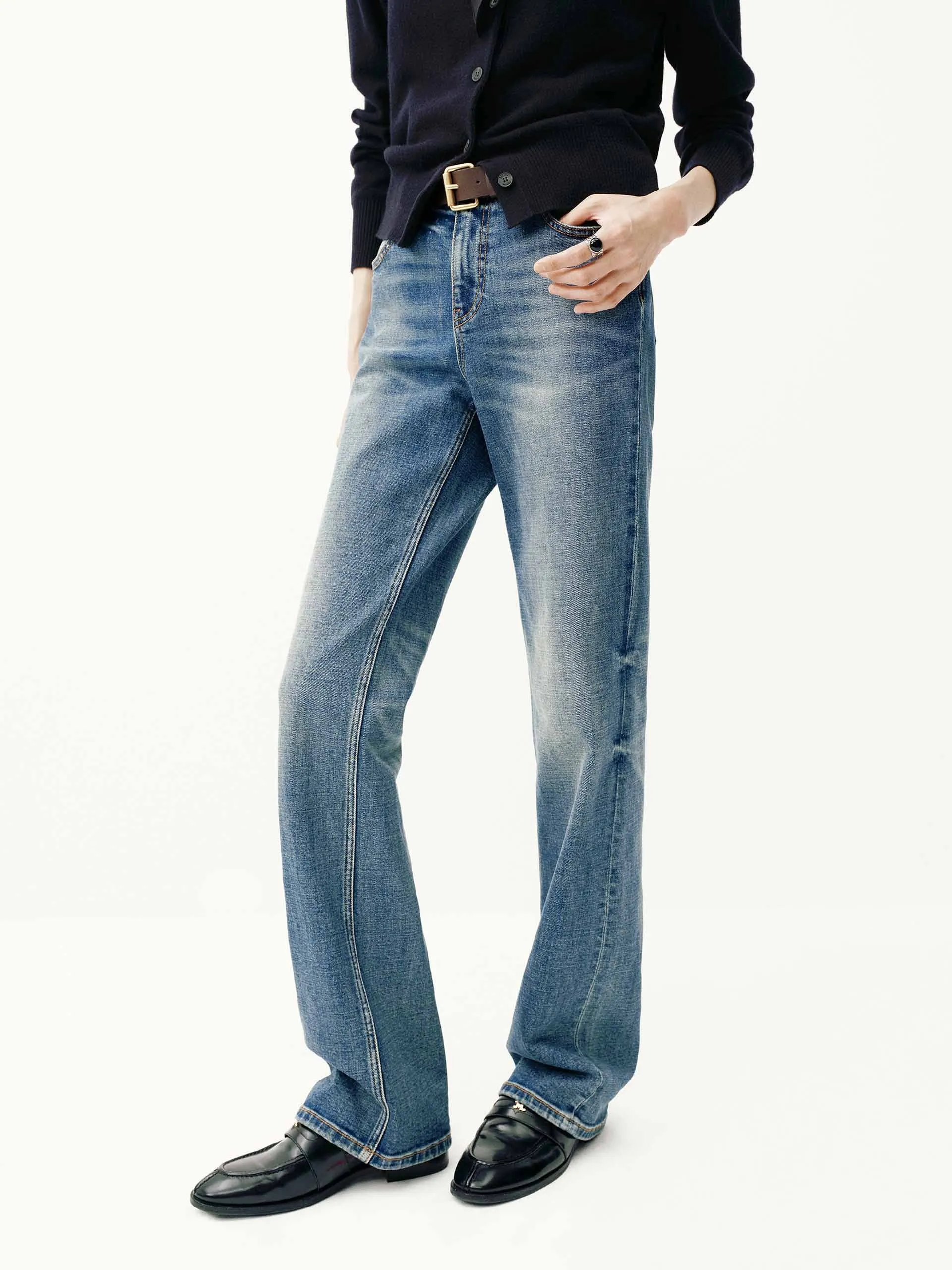 Cotton Blend Blue Jeans sold by Mo&Co product image thumbnail 3