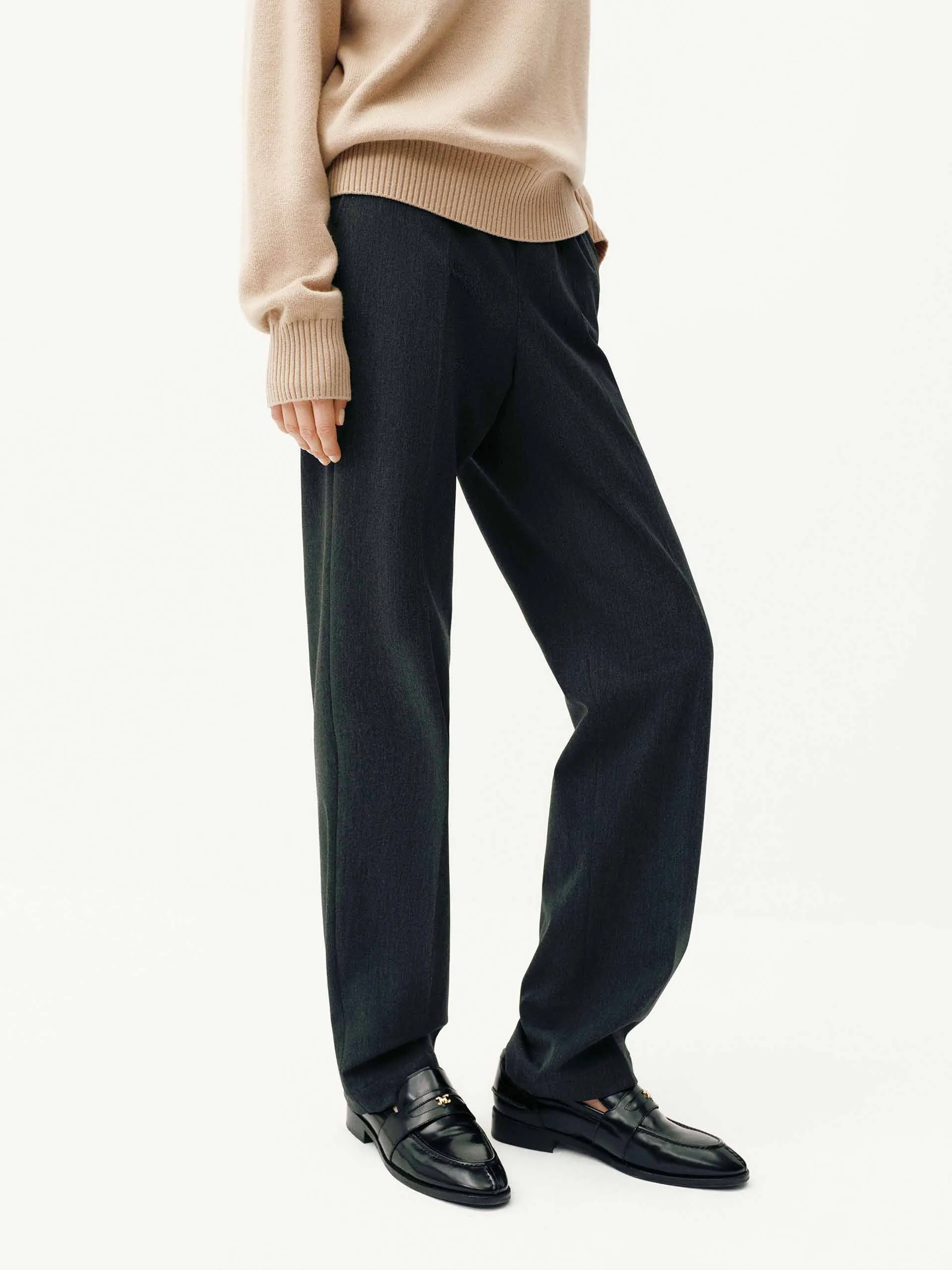 Pressed Creases Drawstring Trousers sold by Mo&Co product image thumbnail 3