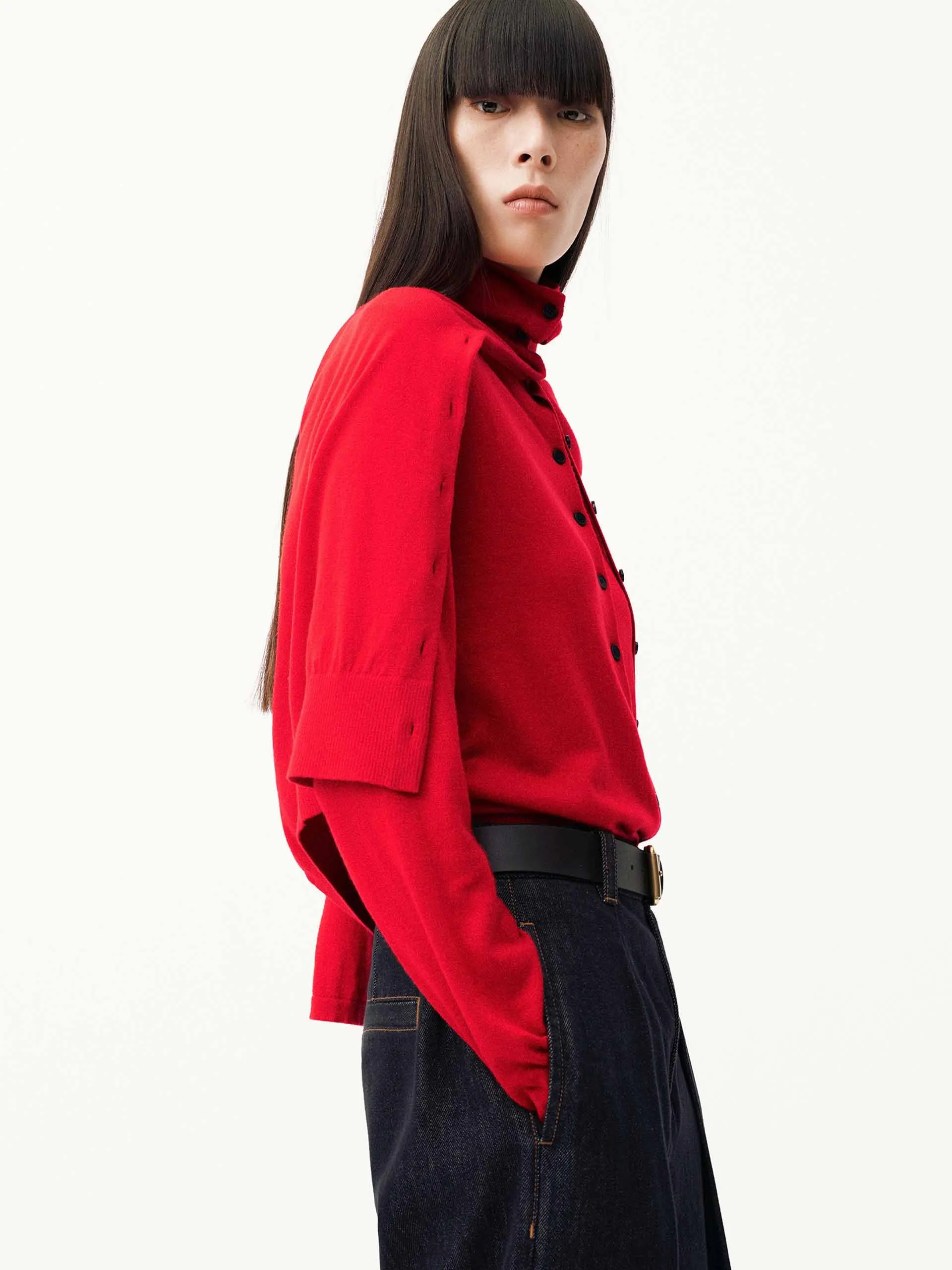 Pure Wool Knitted Cardigan sold by Mo&Co product image thumbnail 3