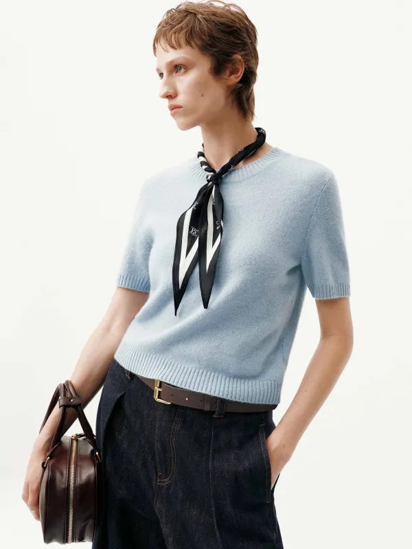 Wool Cropped Knitted Top sold by Mo&Co