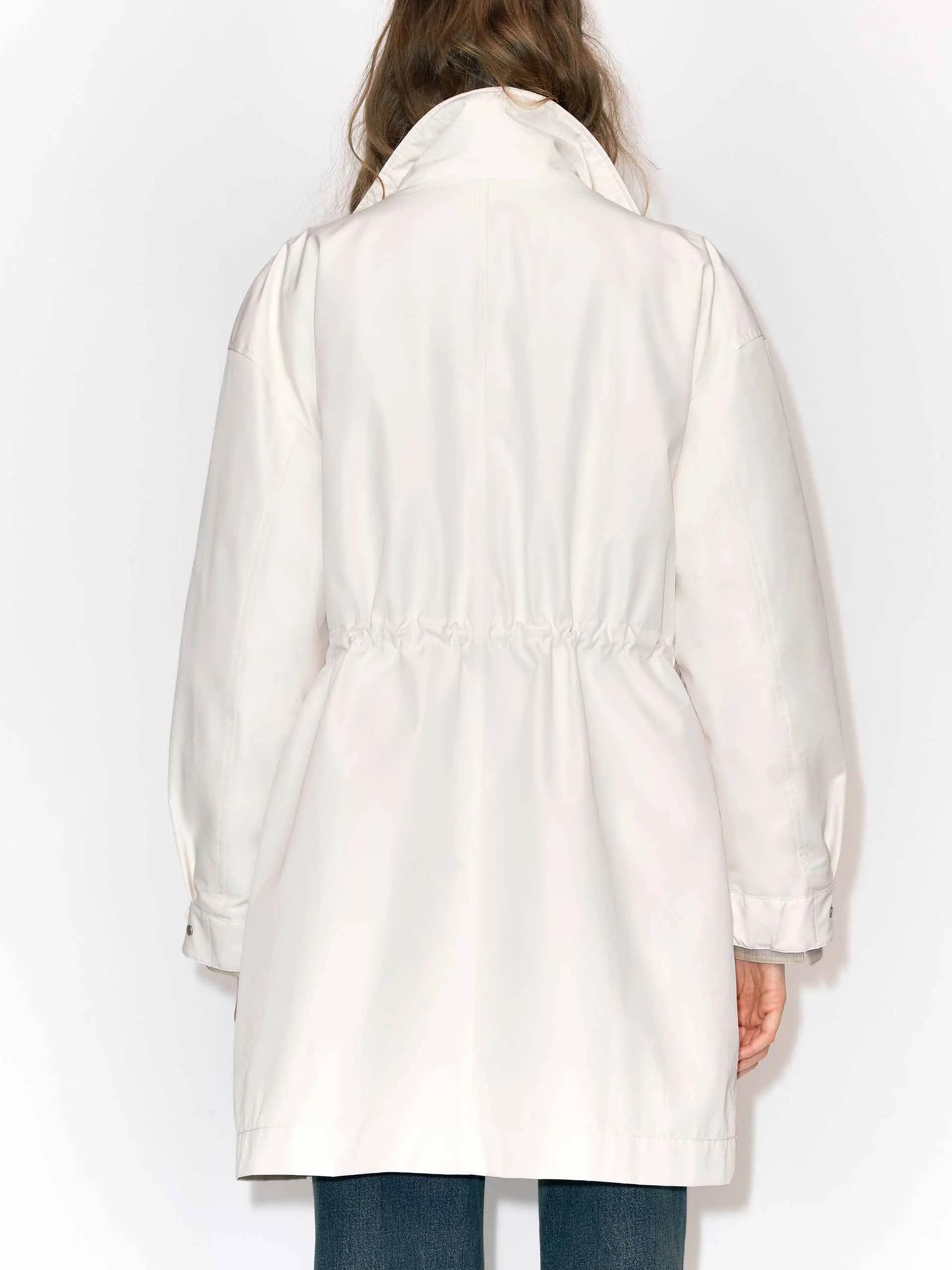 Fur Collar Drawstring Down Jacket sold by Mo&Co product image thumbnail 4