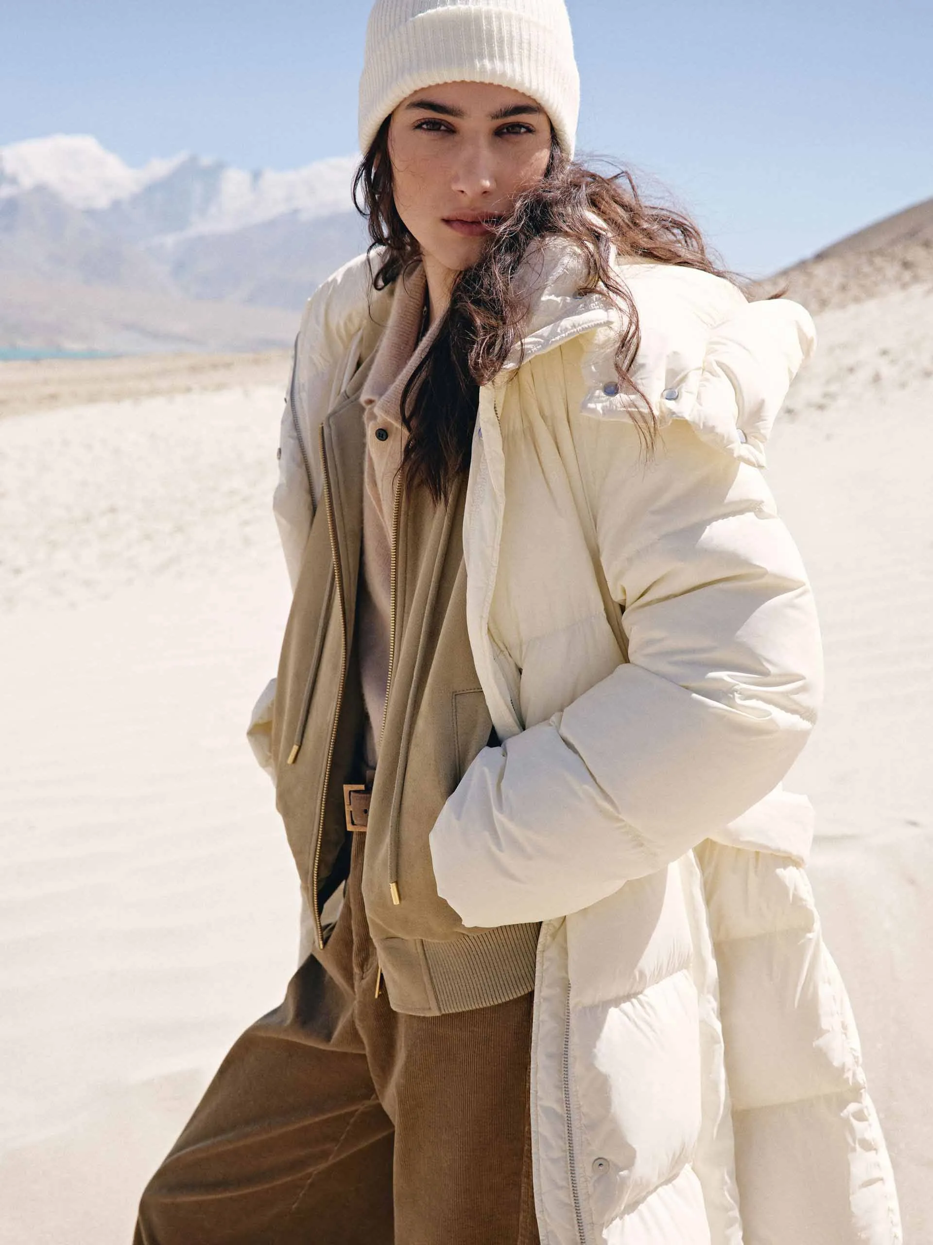 With Belt Longline Down Jacket sold by Mo&Co product image thumbnail 5