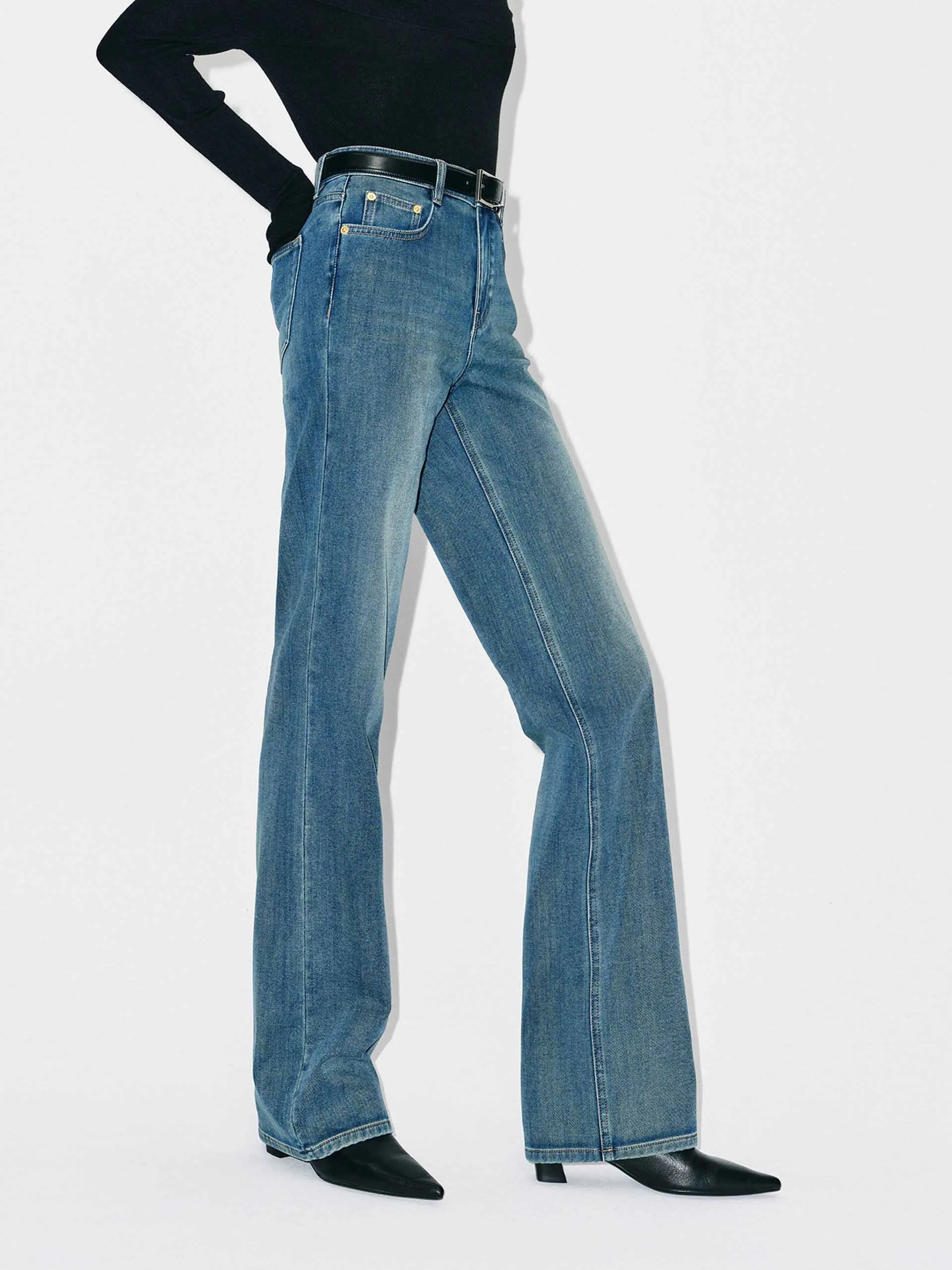 Classic Blue Straight Jeans sold by Mo&Co product image thumbnail 5