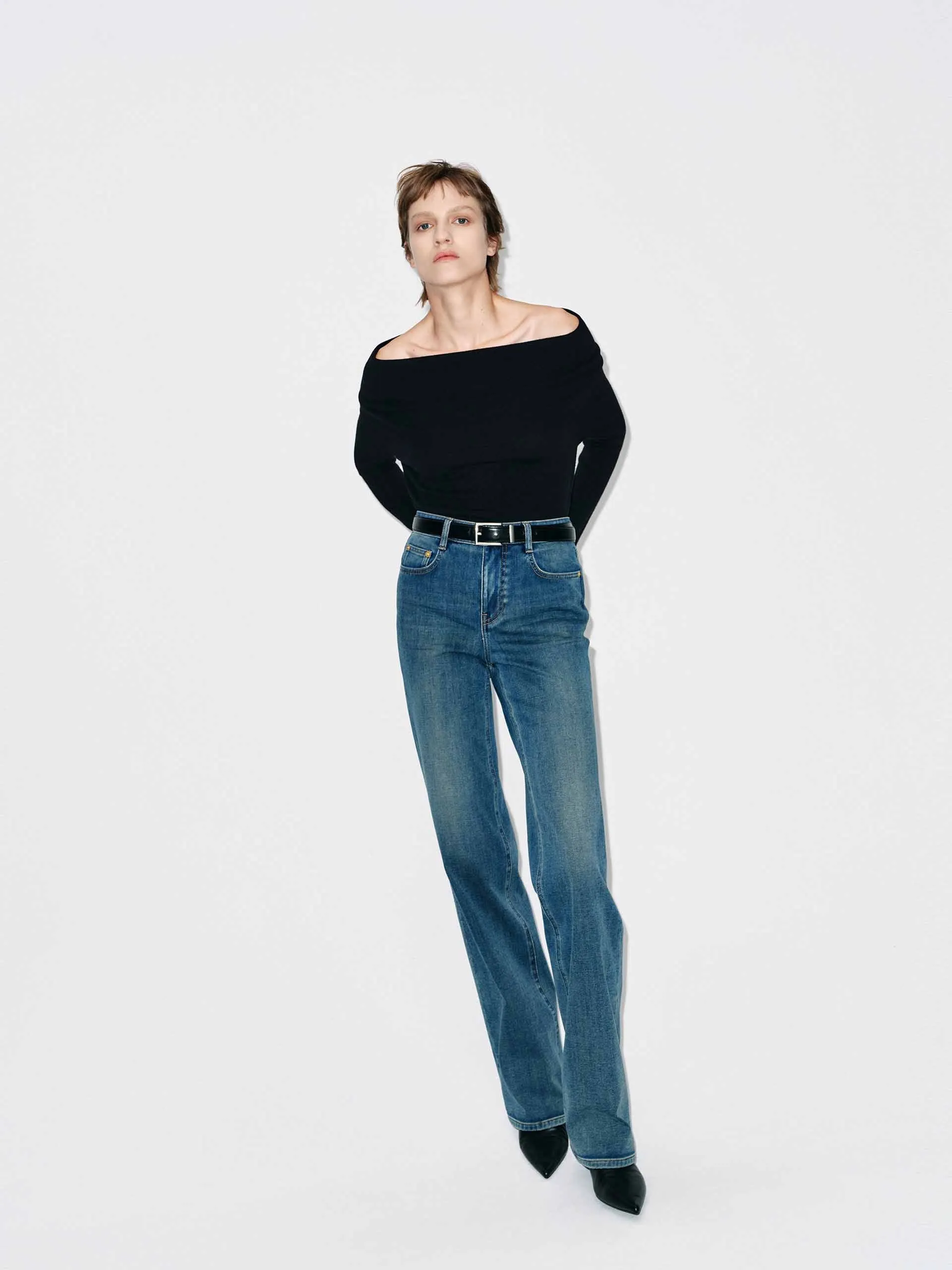 Classic Blue Straight Jeans sold by Mo&Co product image thumbnail 2