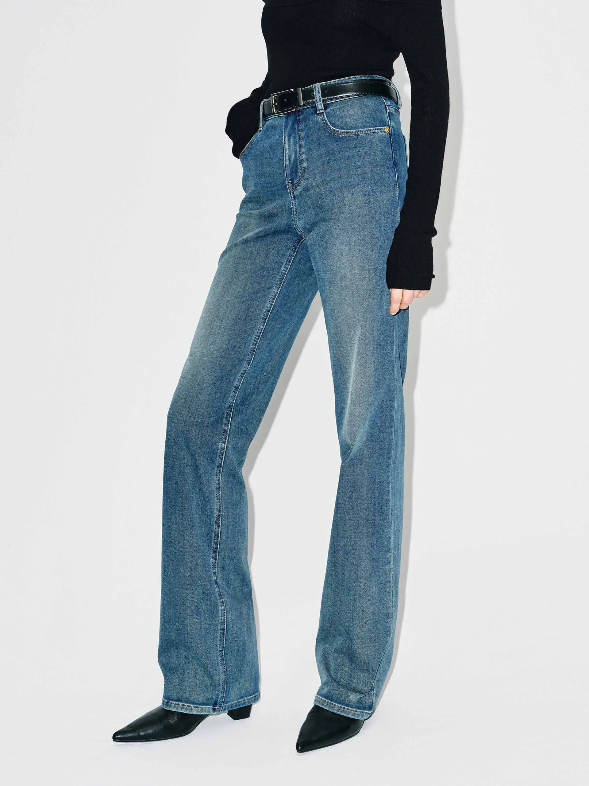 Classic Blue Straight Jeans sold by Mo&Co product image thumbnail 3