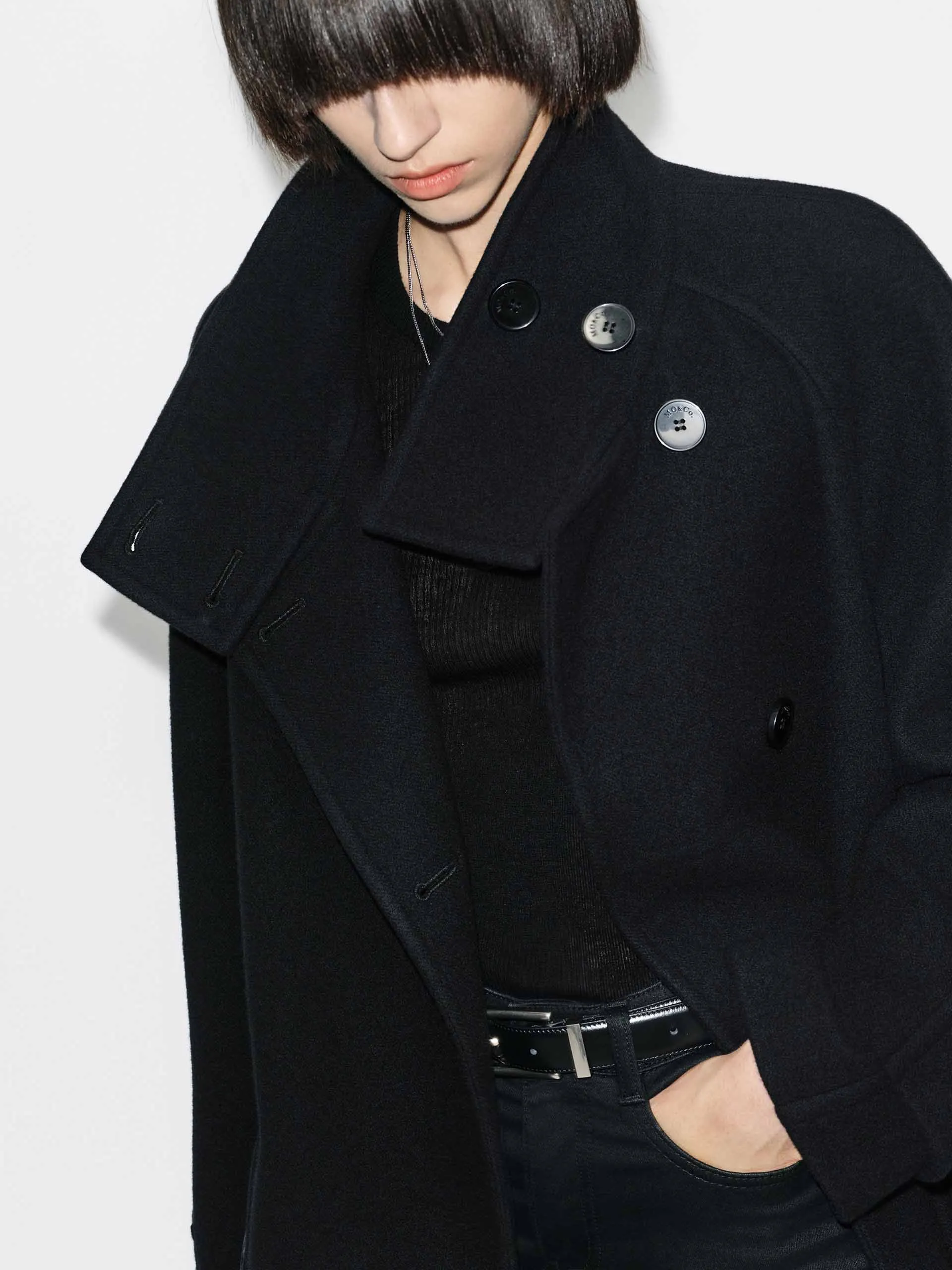 Double Sided Wool Coat sold by Mo&Co product image thumbnail 5