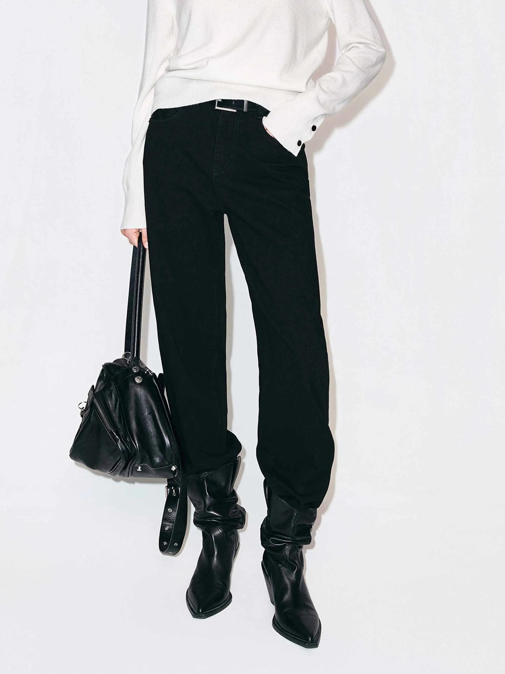 Ankle Length Black Jeans sold by Mo&Co