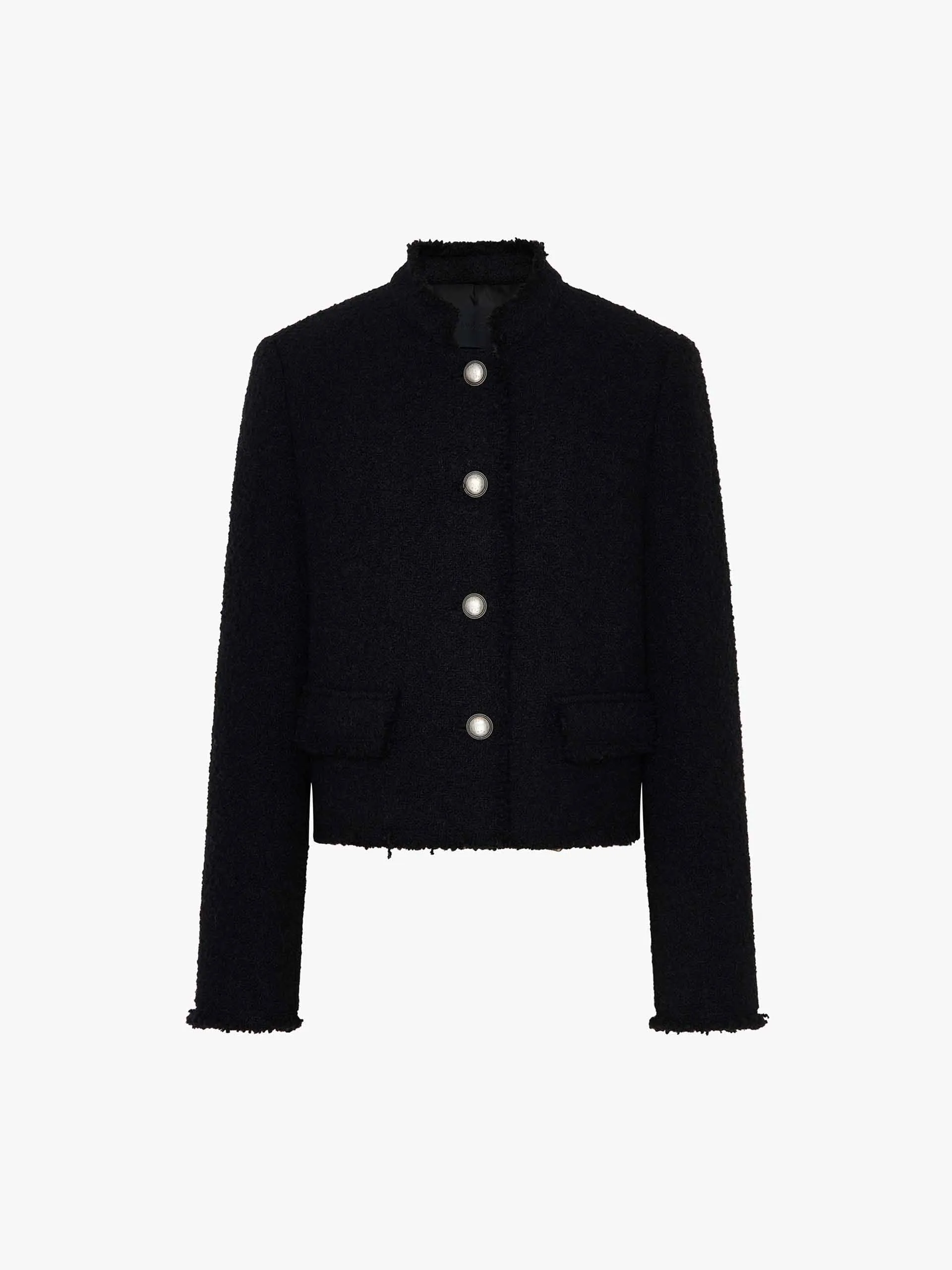 Raw Trim Cropped Coat sold by Mo&Co product image thumbnail 5