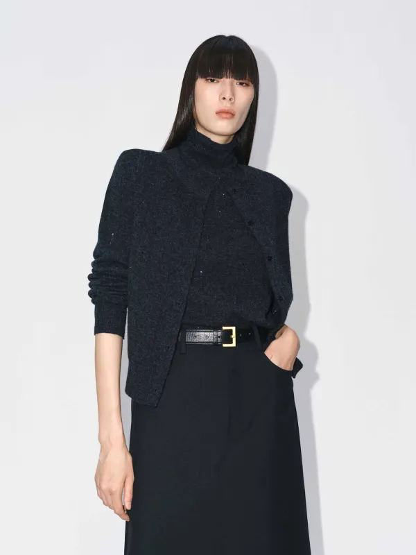 Two Piece Rhinestone Cardigan sold by Mo&Co