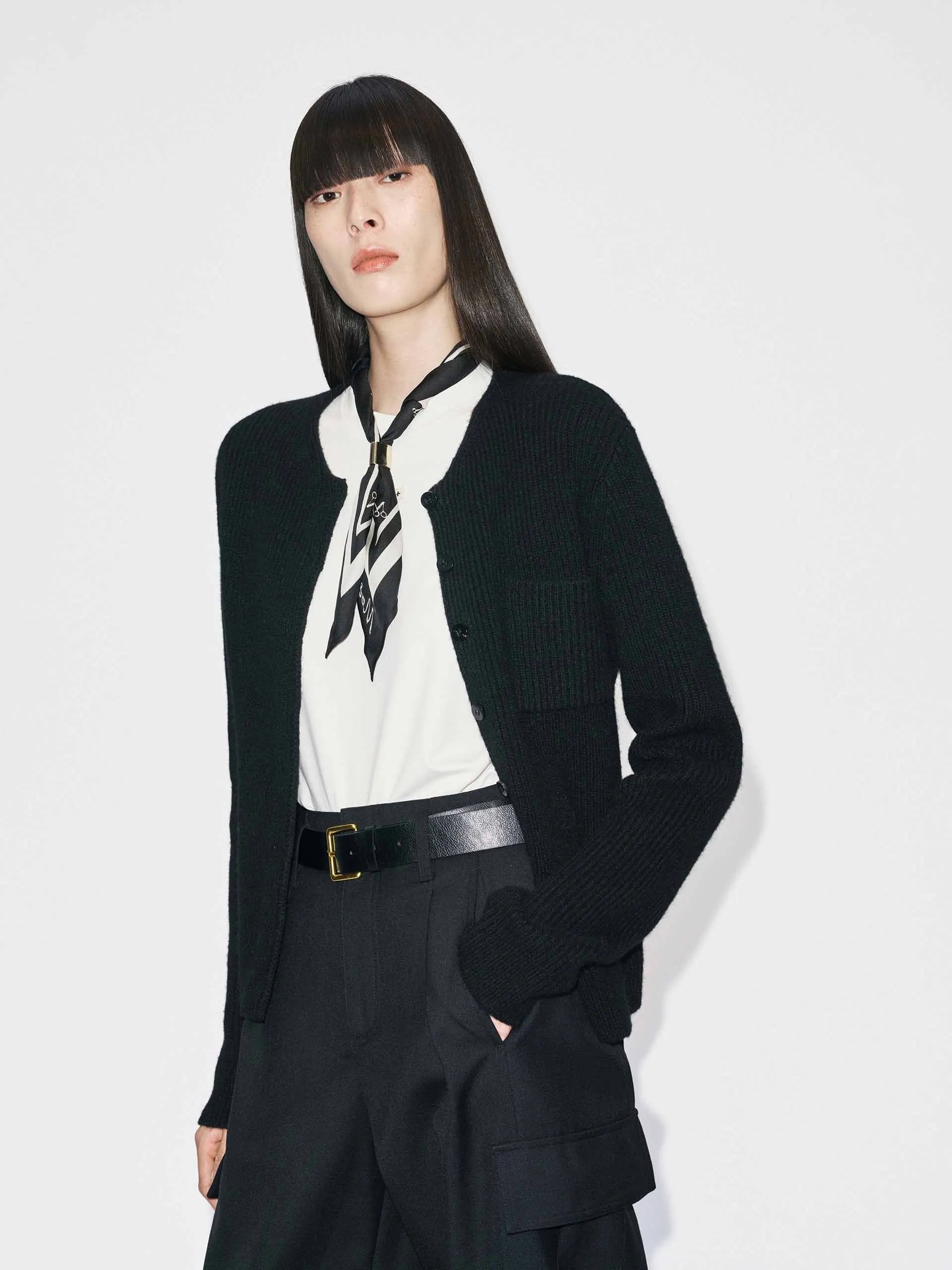 Button Close Knitted Cardigan sold by Mo&Co product image thumbnail 3