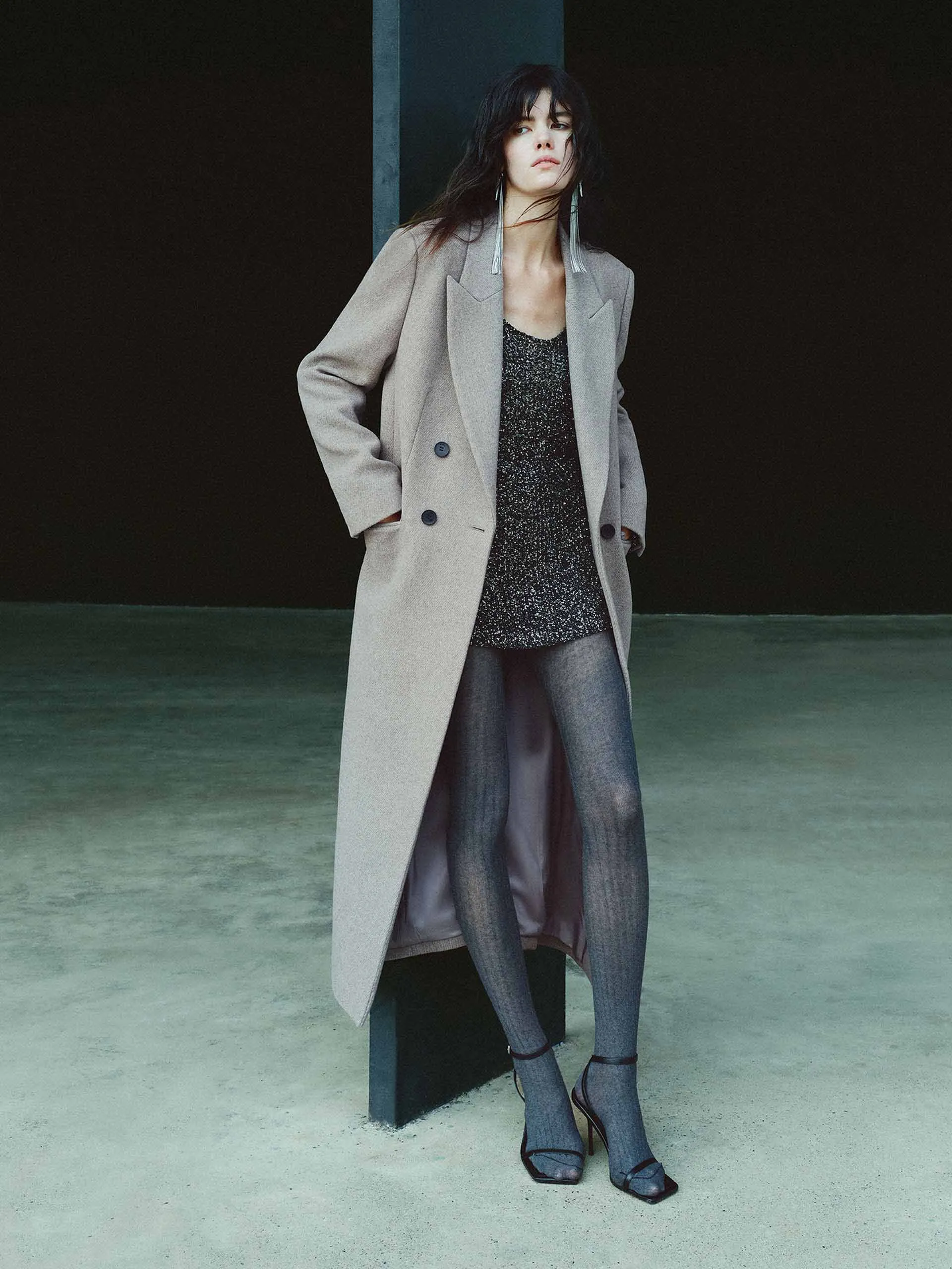 Longline Blazer Overcoat sold by Mo&Co