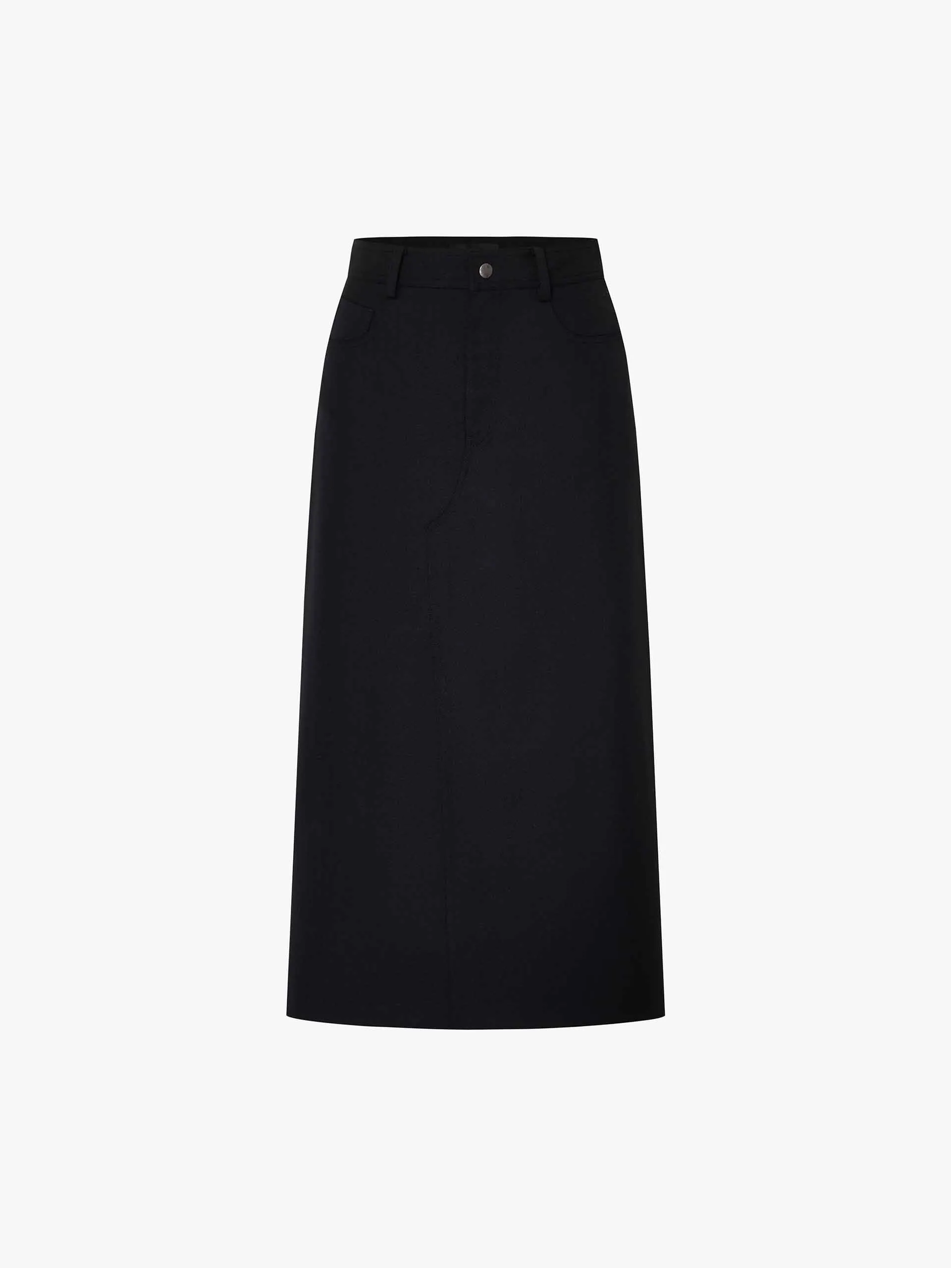 Front Slit Midi Skirt sold by Mo&Co product image thumbnail 5