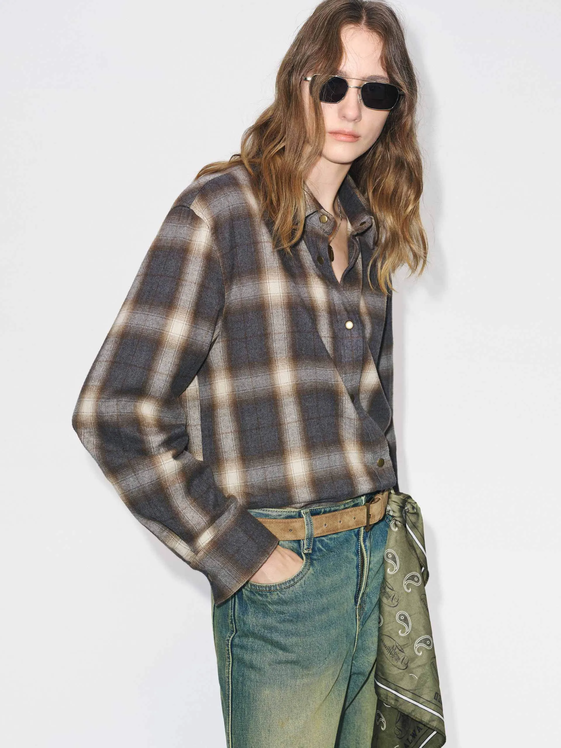 Pure Cotton Plaid Shirt sold by Mo&Co product image thumbnail 3