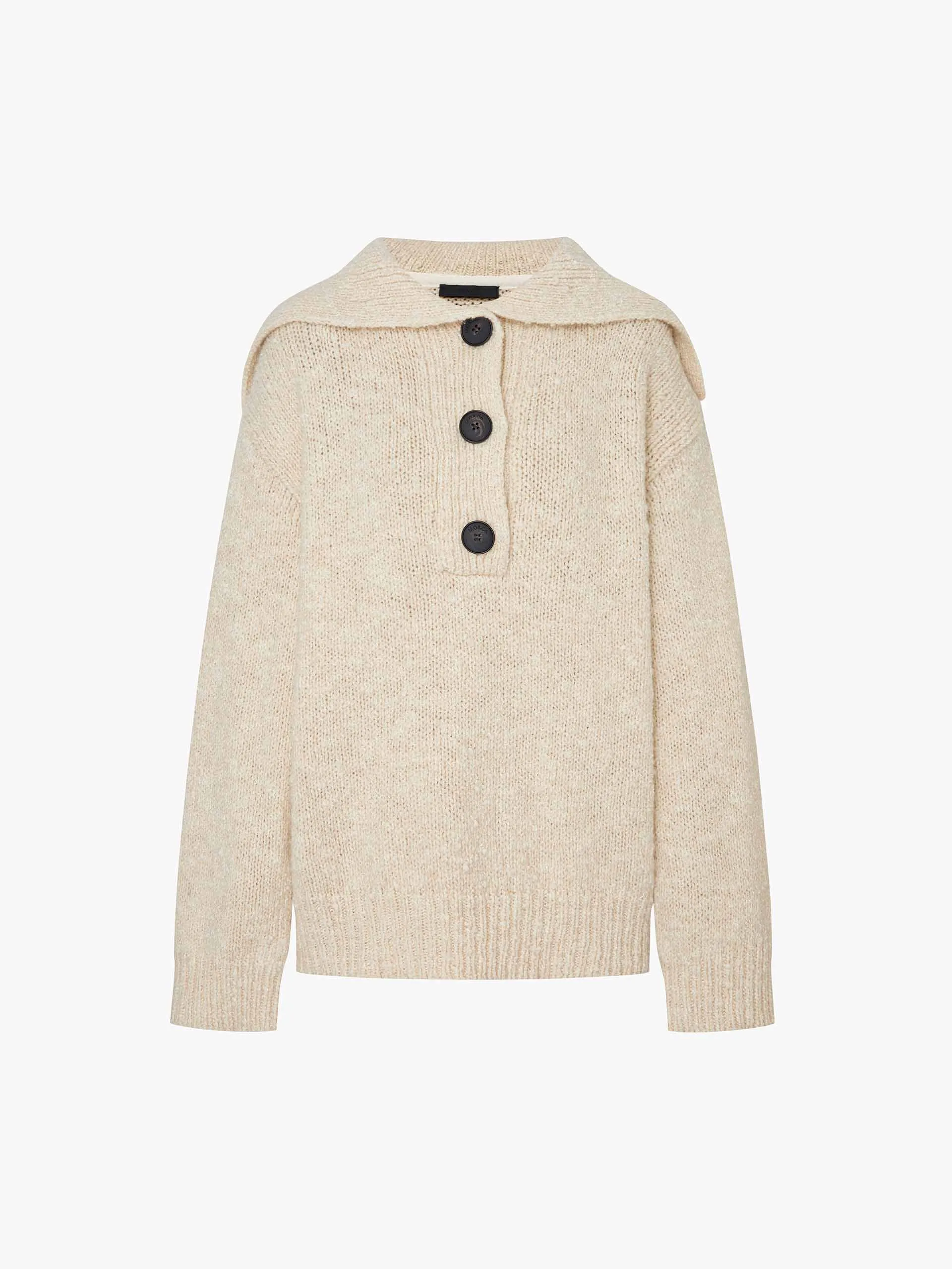 Navy Collar Knitted Sweater sold by Mo&Co product image thumbnail 5