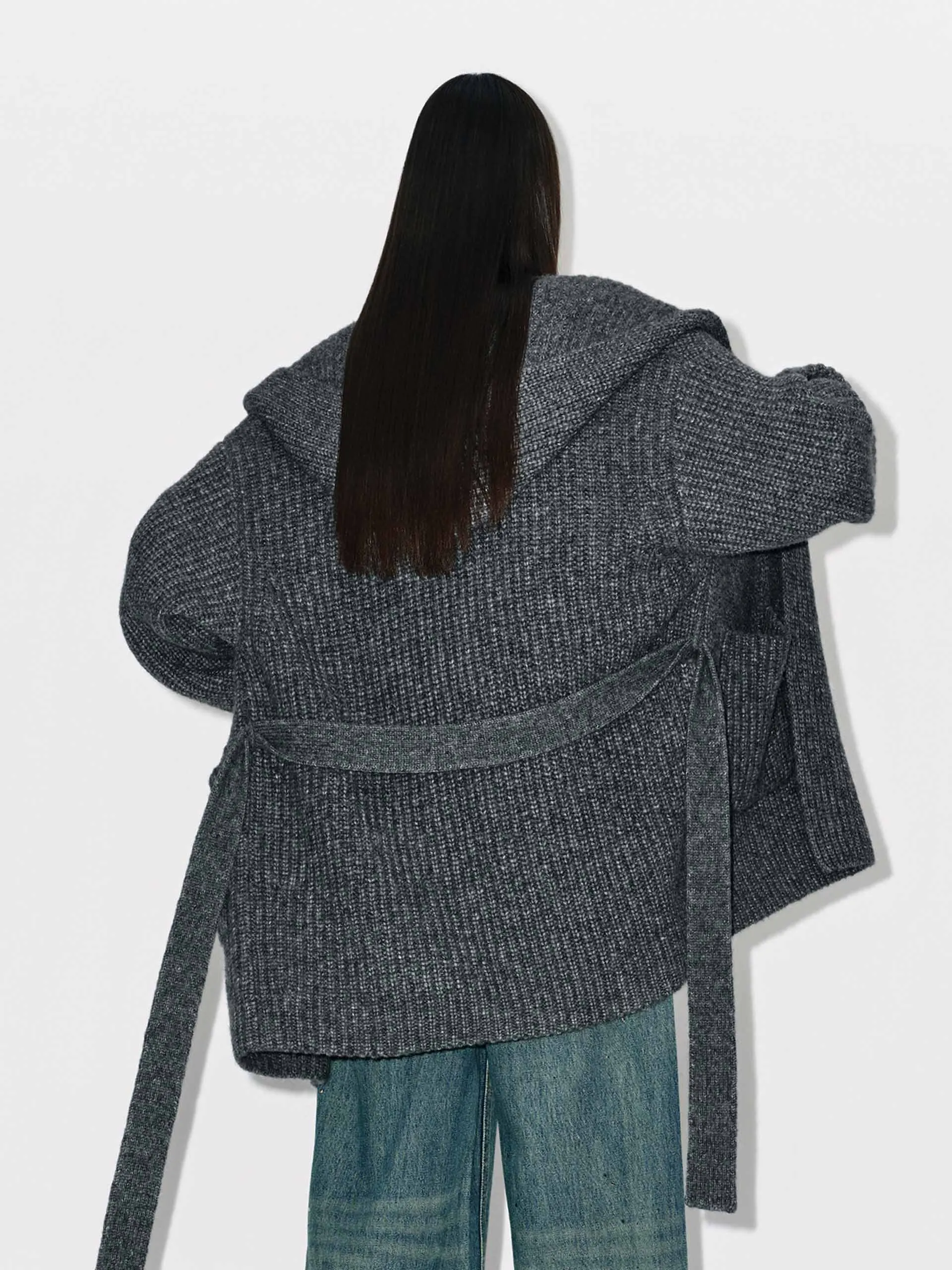 Relaxed Hooded Cardigan sold by Mo&Co product image thumbnail 4