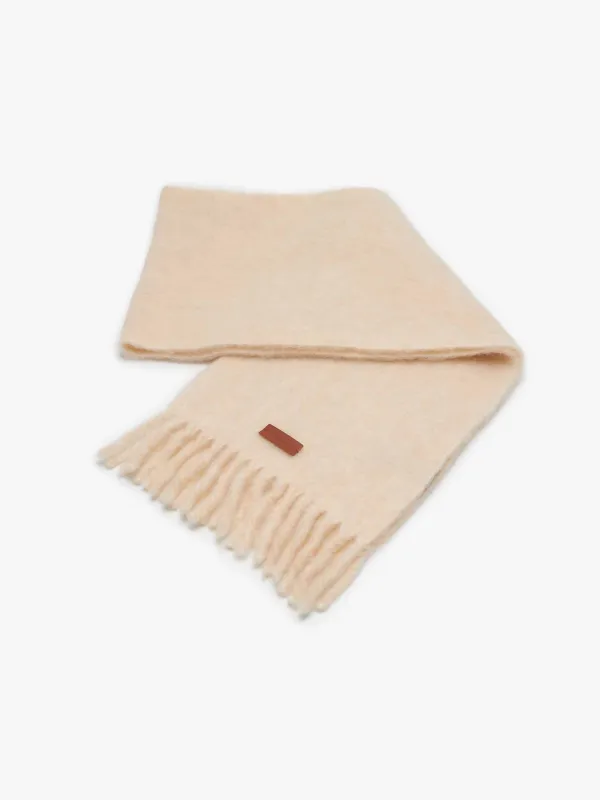 Wool Blend Woven Label Scarf sold by Mo&Co