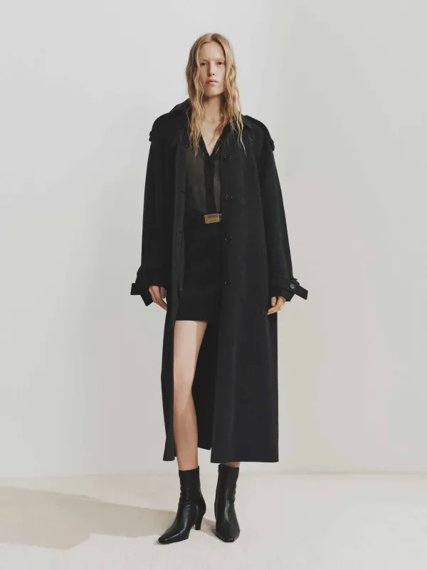 Include Belt Longline Coat sold by Mo&Co