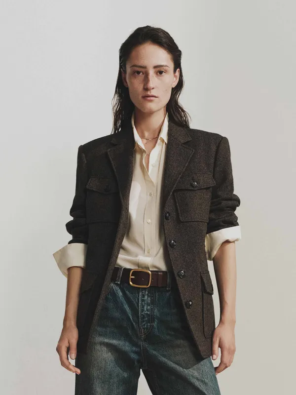 Multi Pocket Wool Coat sold by Mo&Co