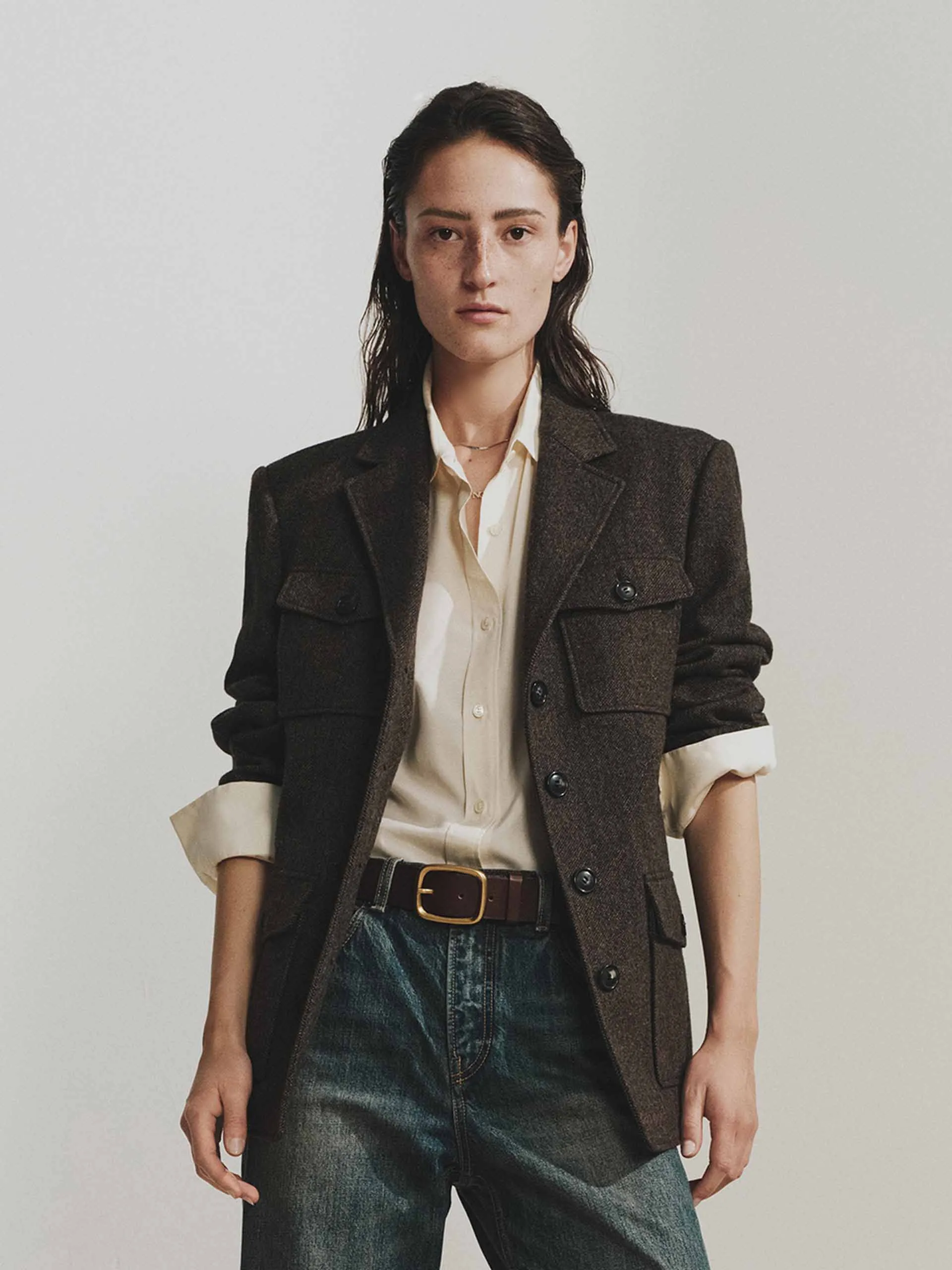 Multi Pocket Wool Coat sold by Mo&Co