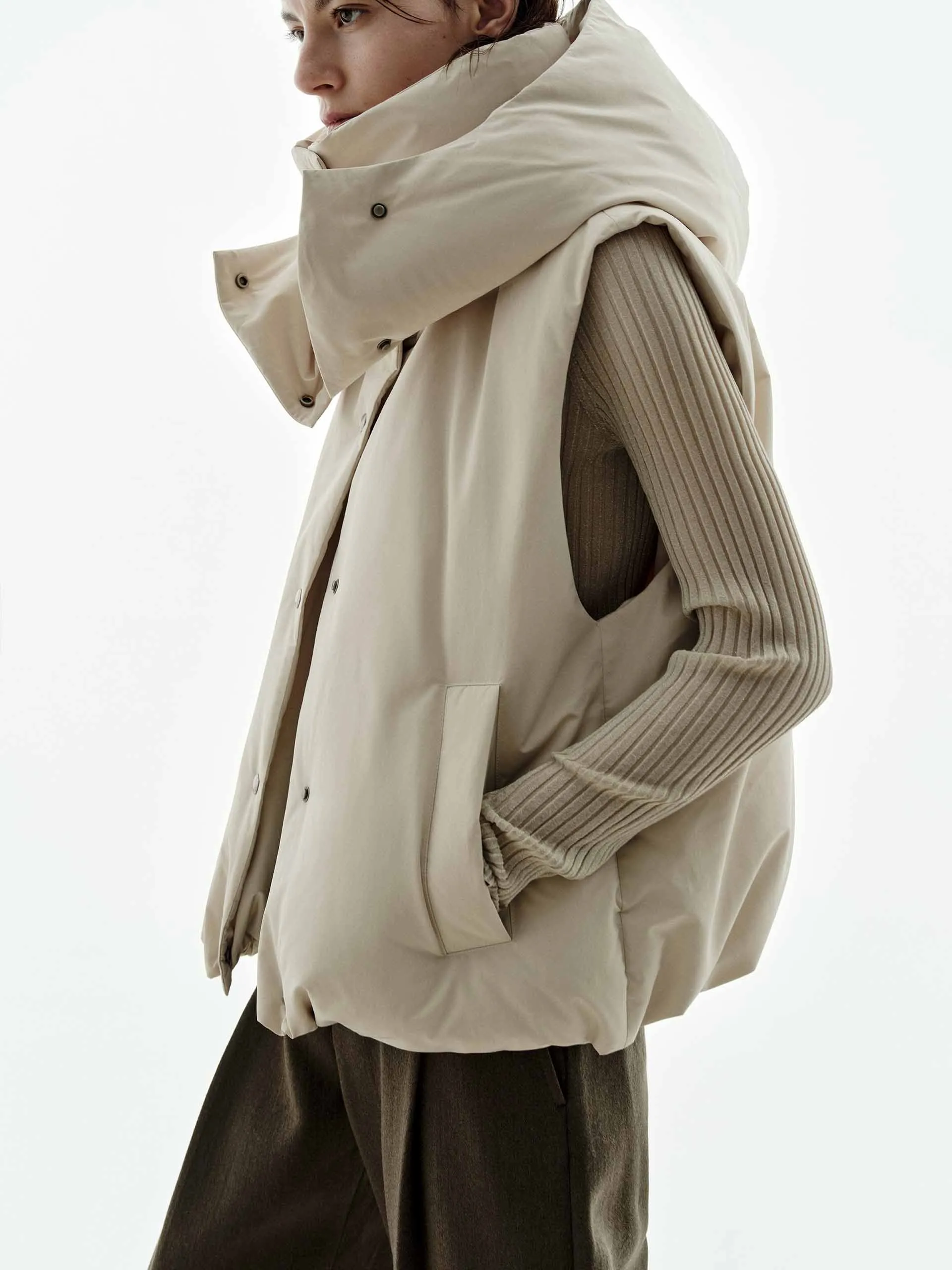 Sleeveless Hooded Down Jacket sold by Mo&Co product image thumbnail 3